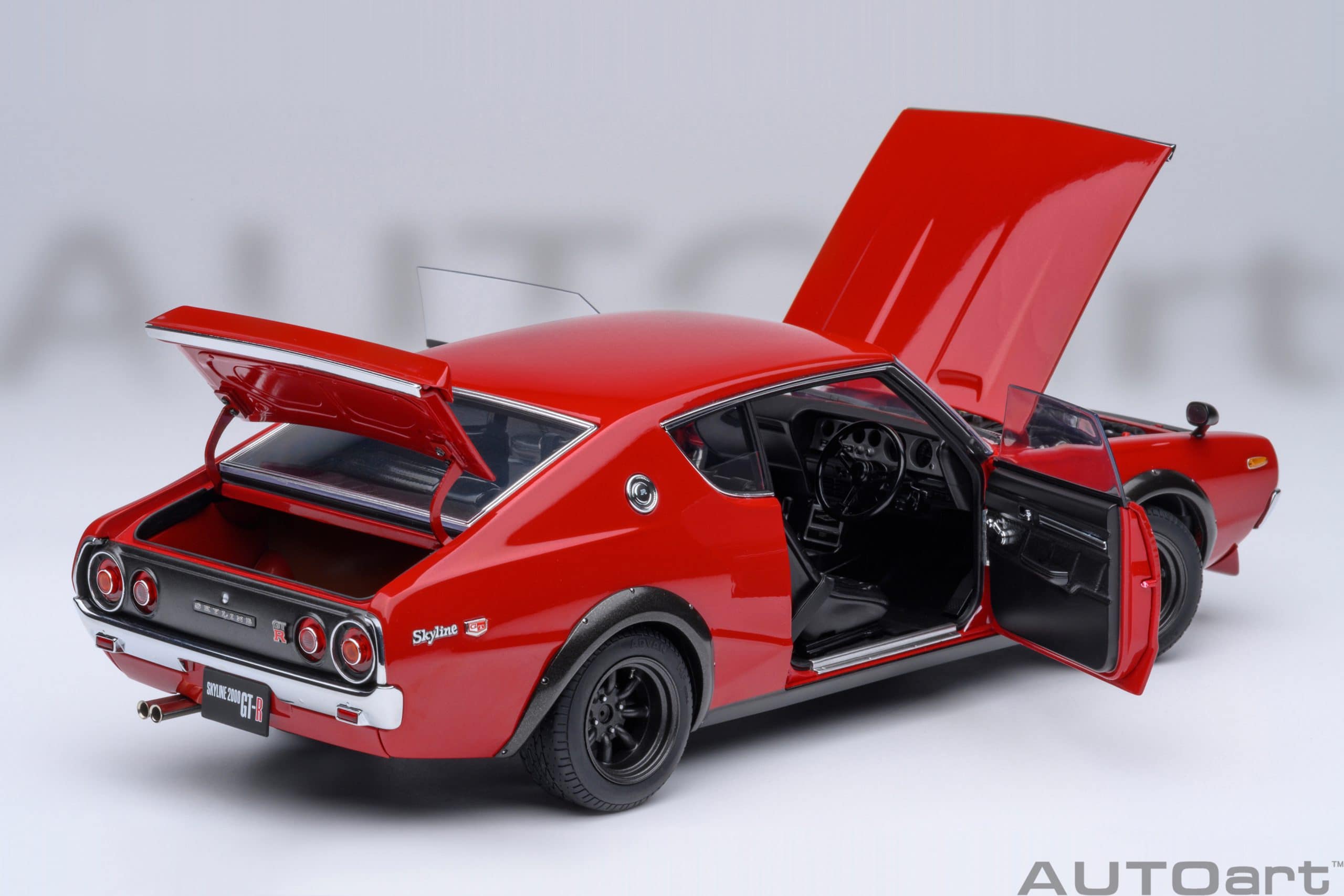 AUTOart Nissan Skyline 2000 GT-R 1973 (KPGC110) Tuned Version 1:18 - Red - Image 16