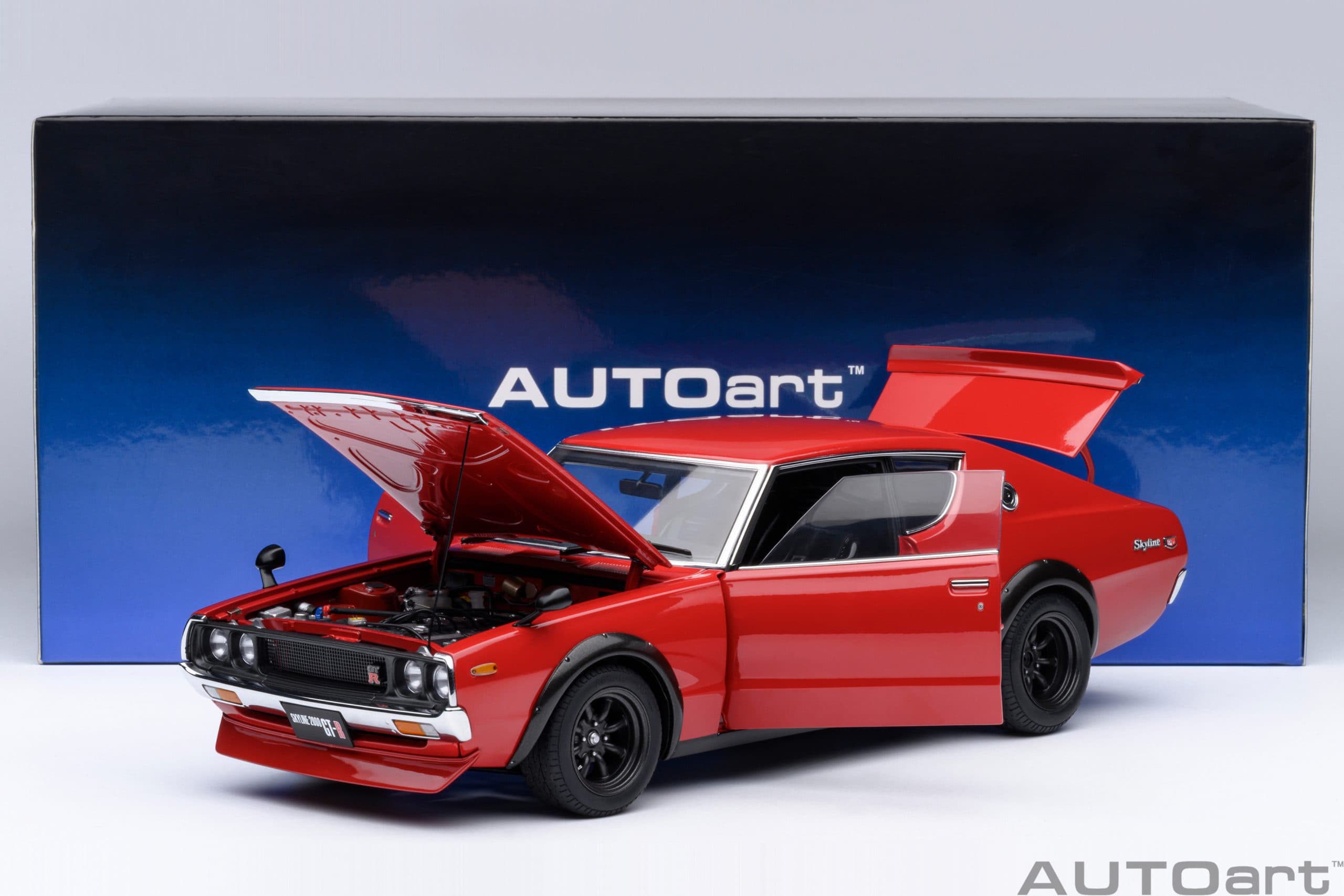 AUTOart Nissan Skyline 2000 GT-R 1973 (KPGC110) Tuned Version 1:18 - Red - Image 21