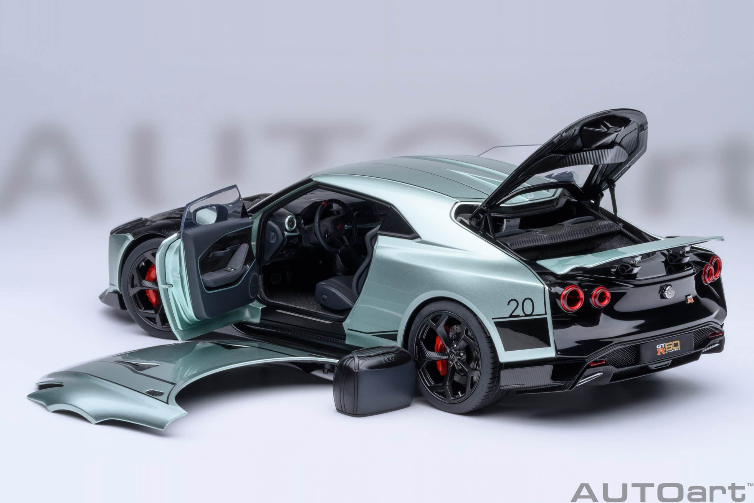 AUTOart Nissan GT-R50 by Italdesign 2020 1:18 - Metallic Green/Black - Image 19