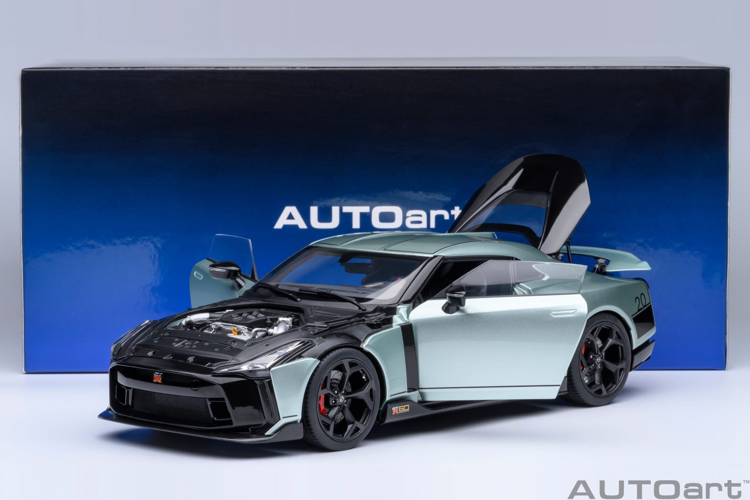 AUTOart Nissan GT-R50 by Italdesign 2020 1:18 - Metallic Green/Black - Image 24