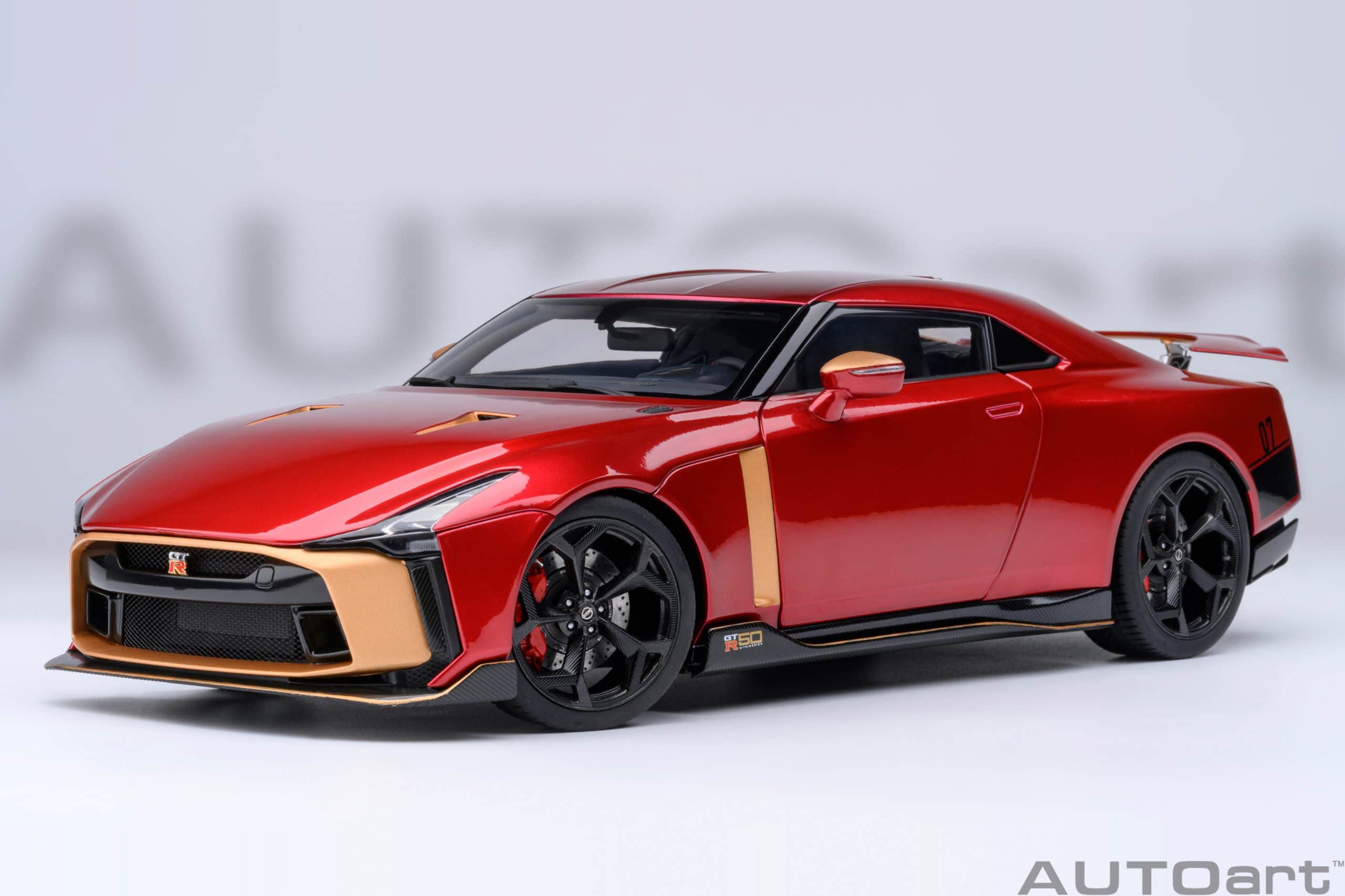 AUTOart Nissan GT-R50 by Italdesign 2020 1:18 - Metallic Red / Gold
