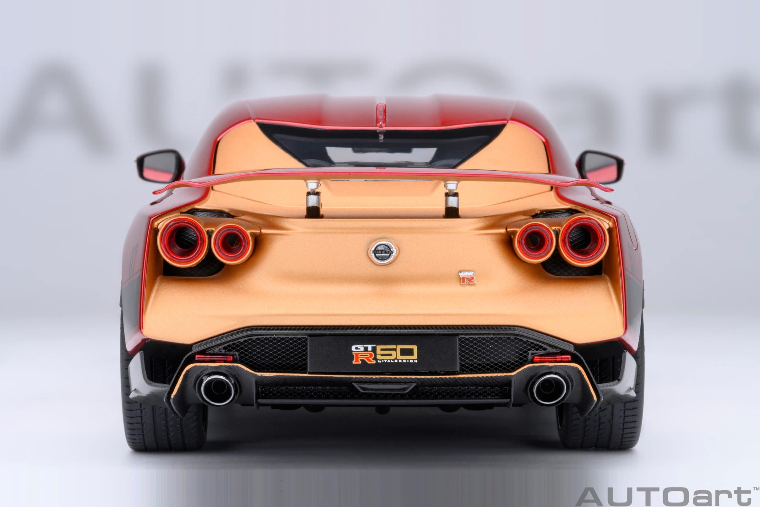 AUTOart Nissan GT-R50 by Italdesign 2020 1:18 - Metallic Red / Gold - Image 6