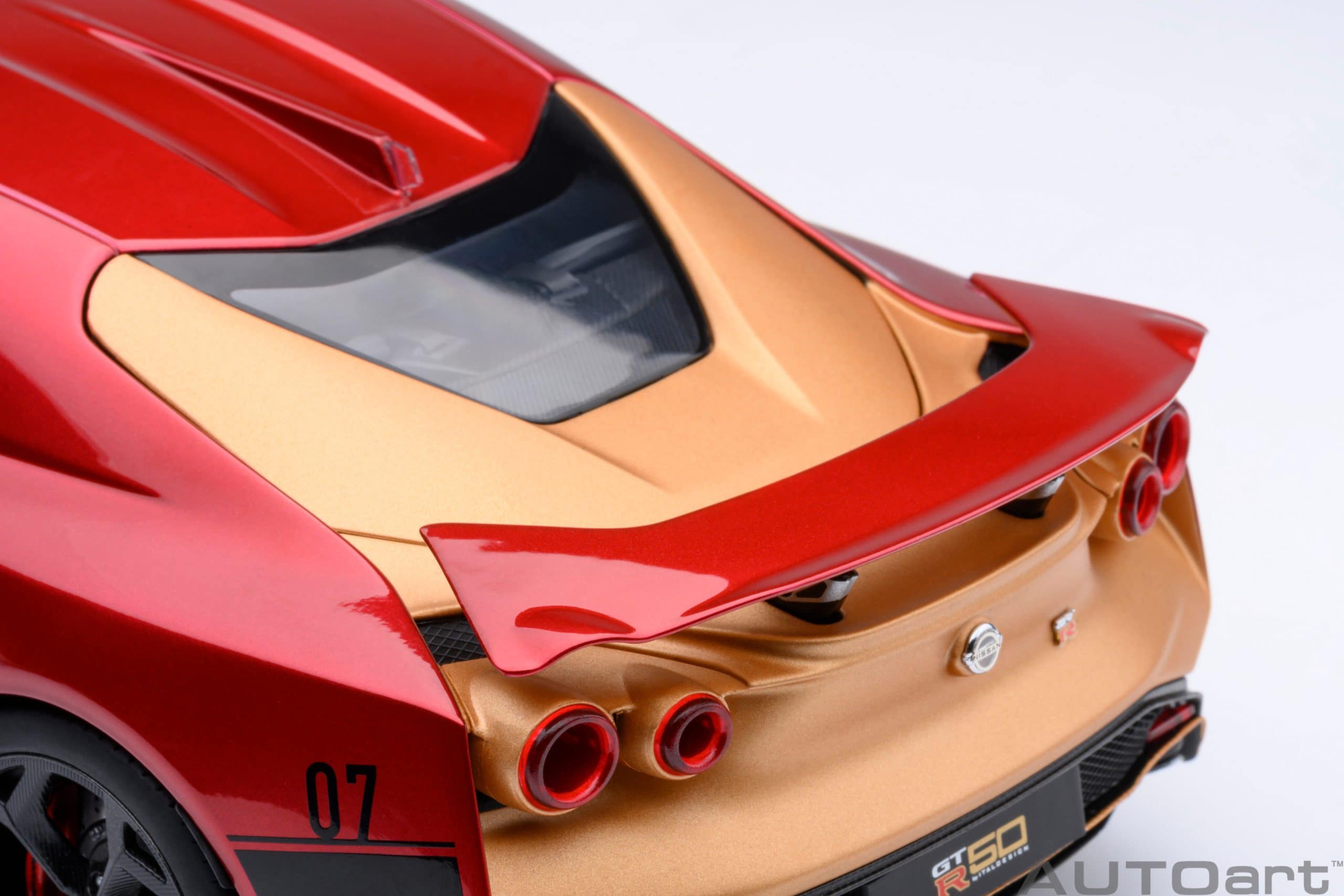 AUTOart Nissan GT-R50 by Italdesign 2020 1:18 - Metallic Red / Gold - Image 13