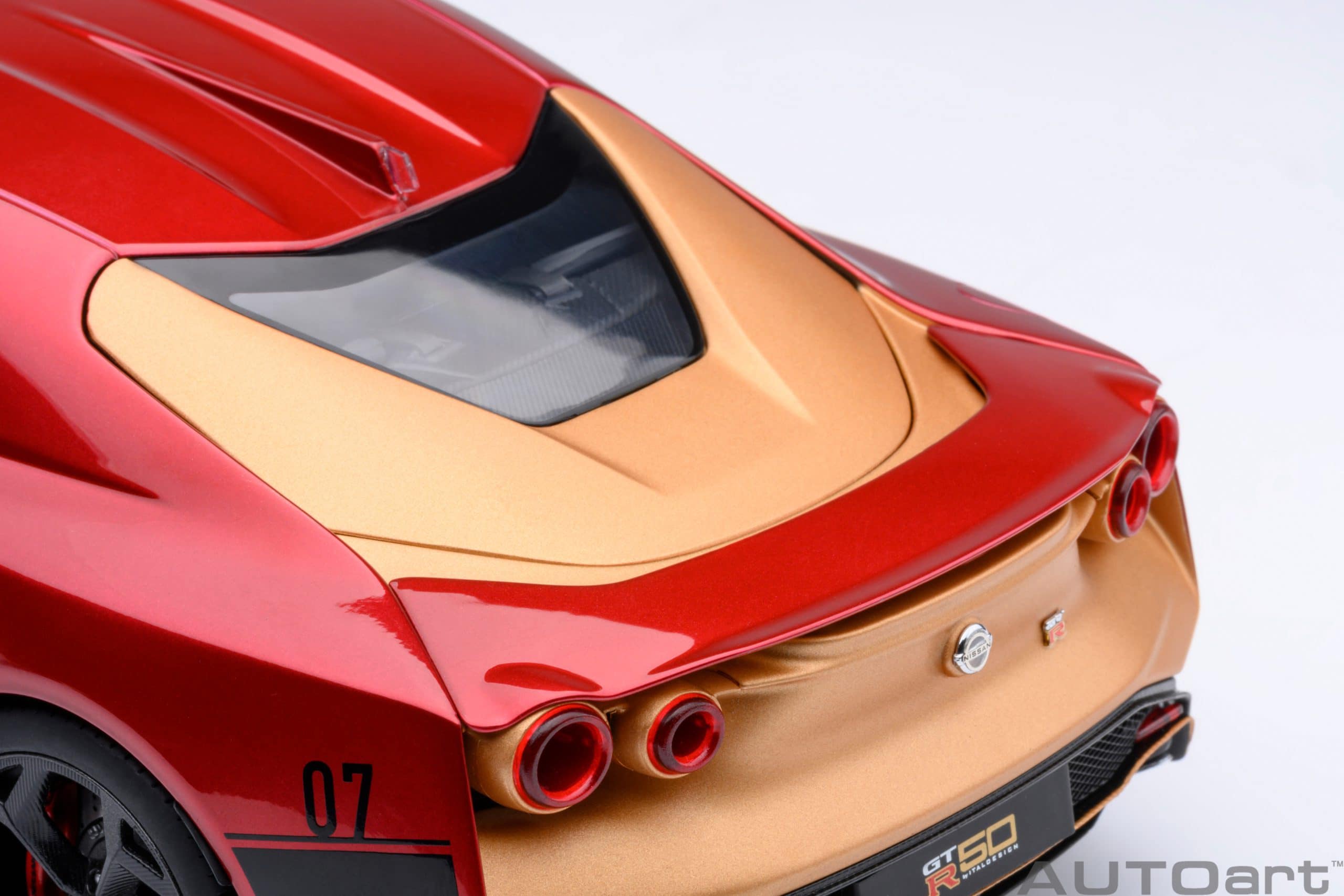 AUTOart Nissan GT-R50 by Italdesign 2020 1:18 - Metallic Red / Gold - Image 15