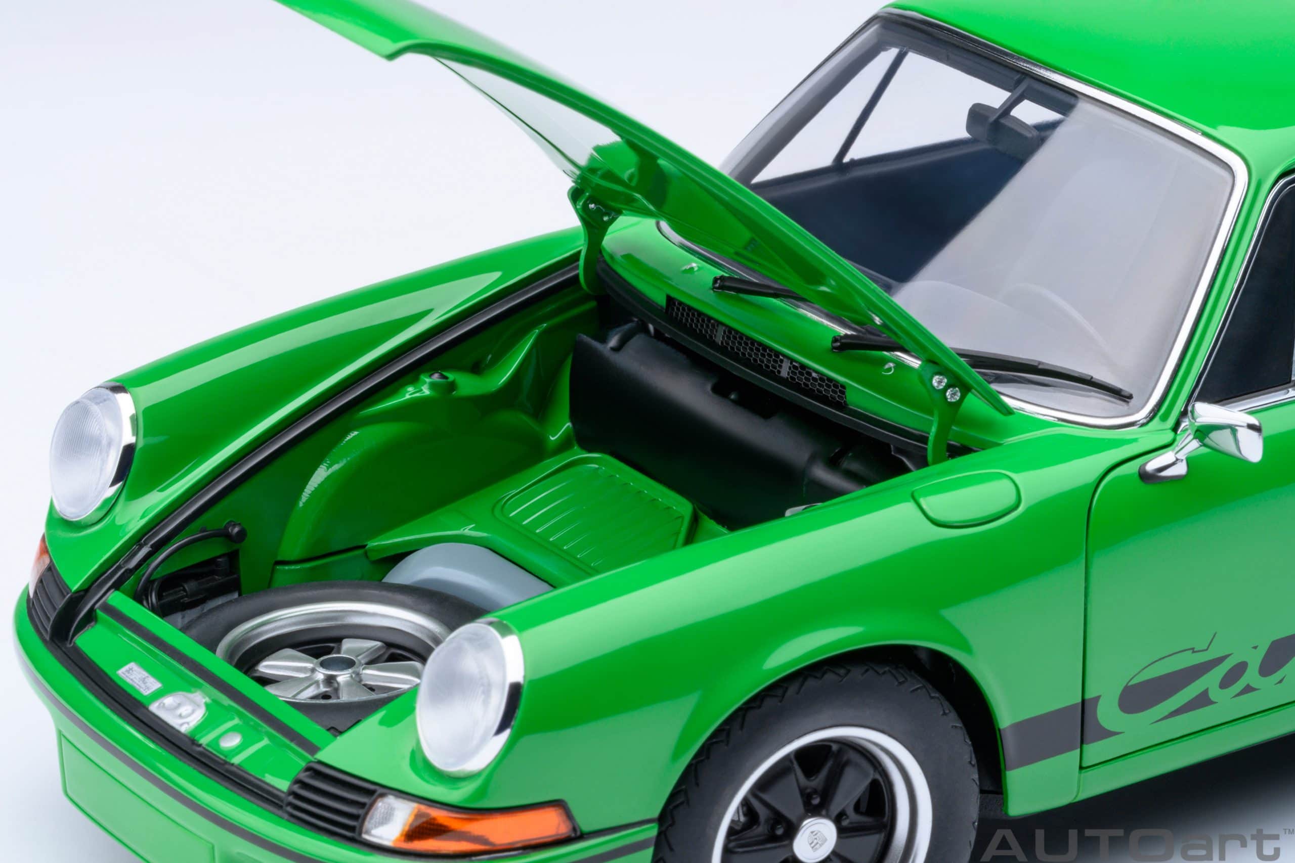 AUTOart Porsche 911 Carrera 2.7 RS 1:18 - Viper Green / Black Stripes - Image 12