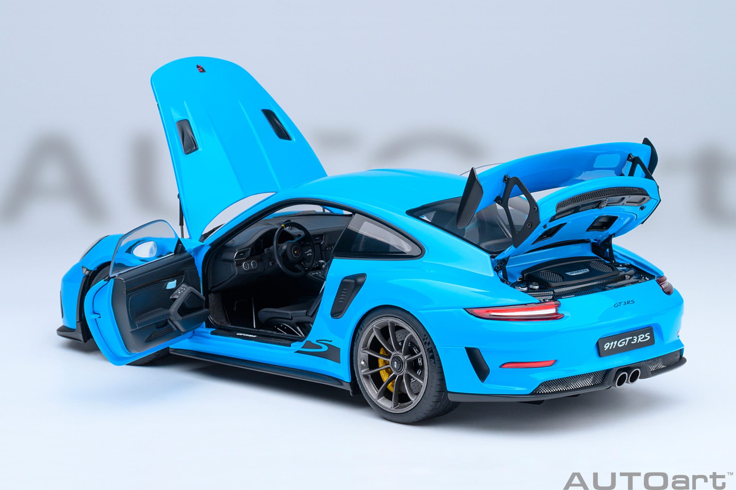 AUTOart Porsche 911 (991.2) GT3 RS 1:18 - Riviera Blue - Image 16