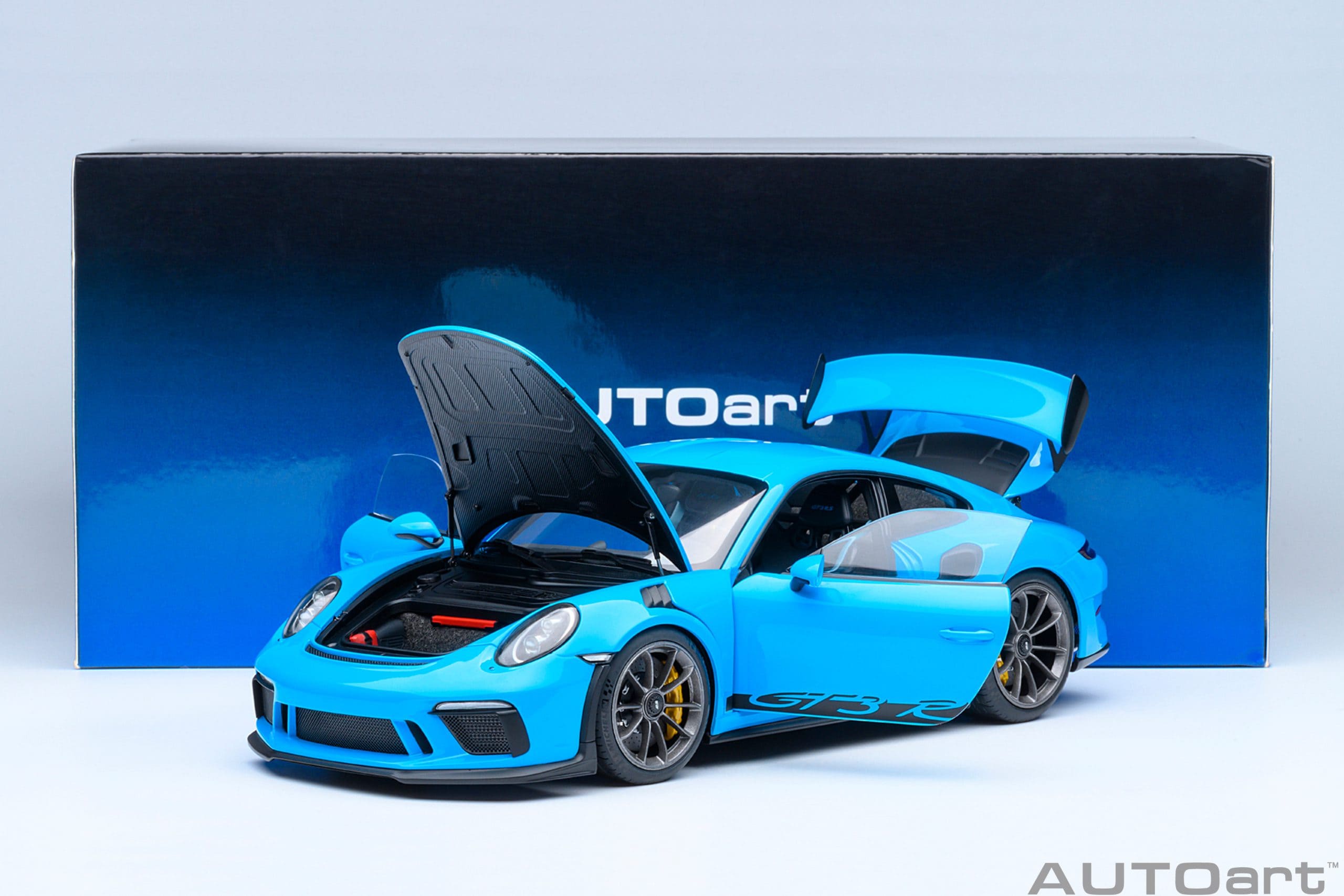 AUTOart Porsche 911 (991.2) GT3 RS 1:18 - Riviera Blue - Image 21