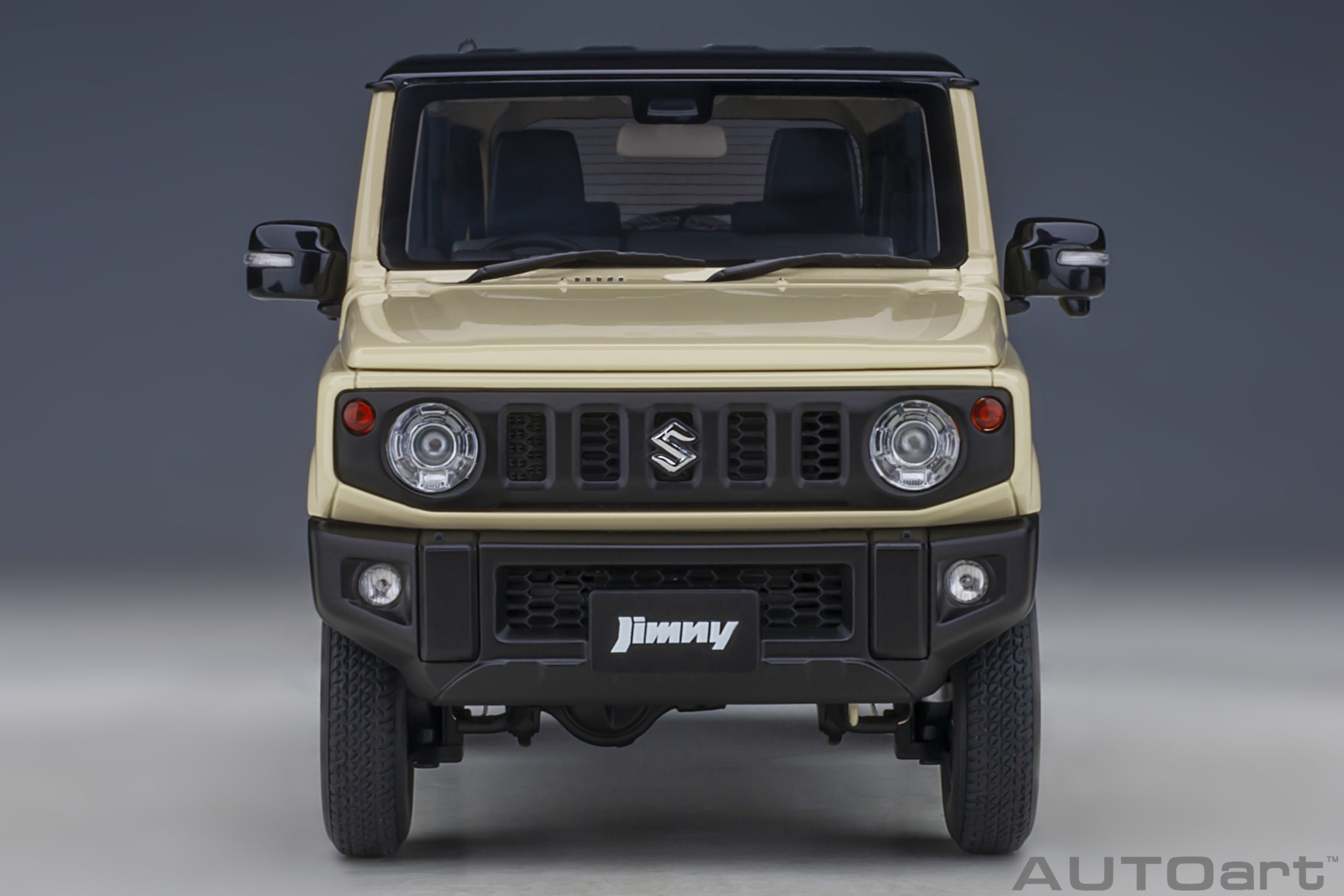 AUTOart Suzuki Jimny (JB64) (660cc/RHD) 1:18 - Chiffon Ivory Metallic / Black - Immagine 5