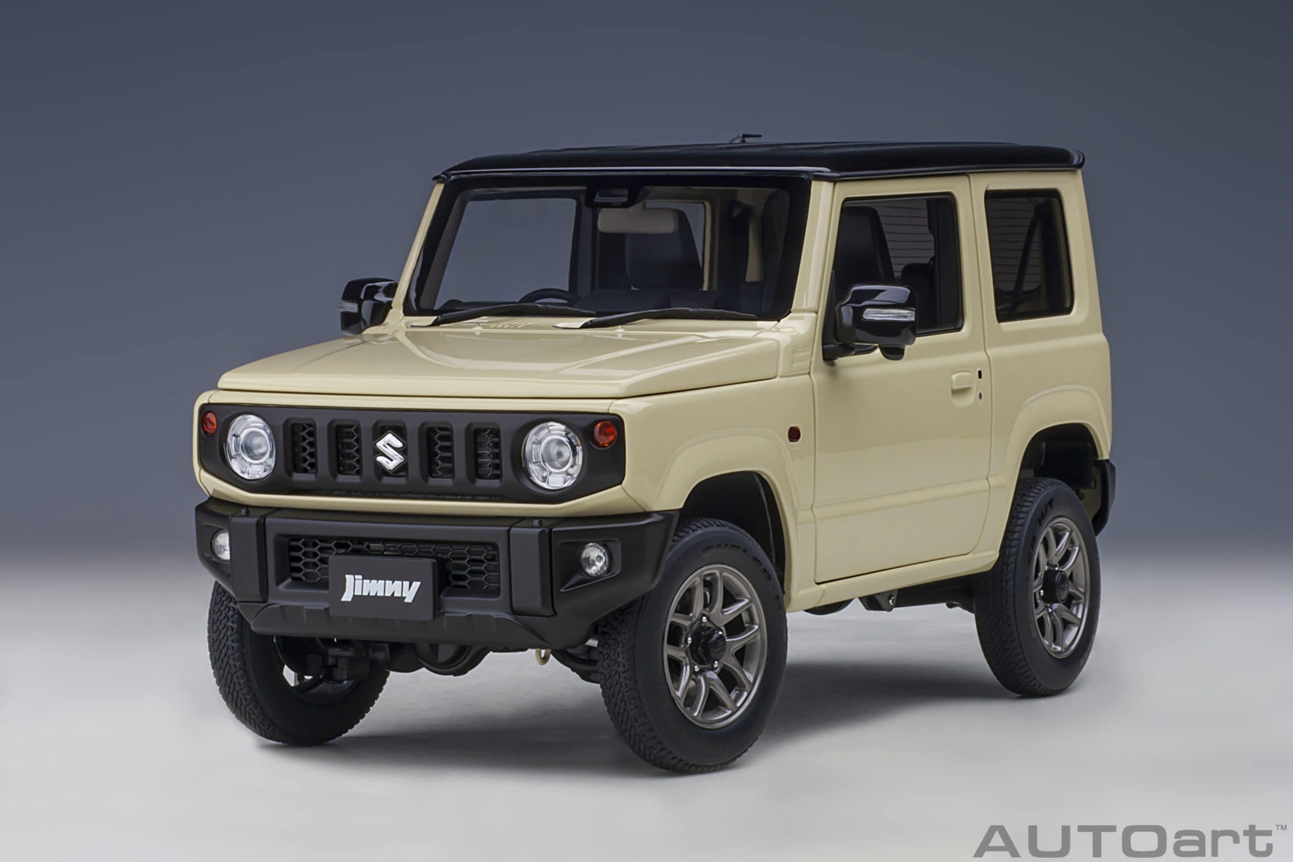 AUTOart Suzuki Jimny (JB64) (660cc/RHD) 1:18 - Chiffon Ivory Metallic / Black - Immagine 15