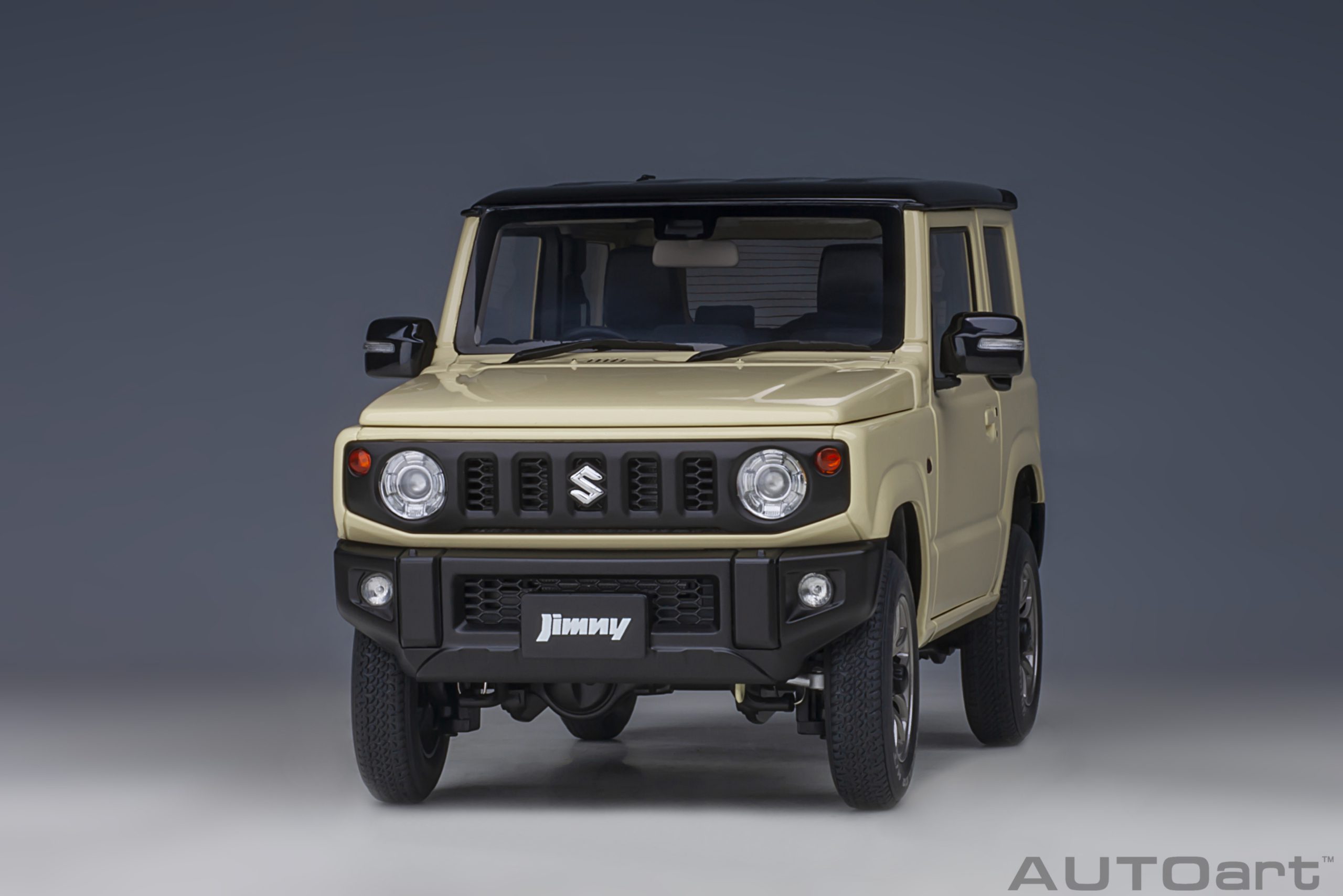 AUTOart Suzuki Jimny (JB64) (660cc/RHD) 1:18 - Chiffon Ivory Metallic / Black - Immagine 16