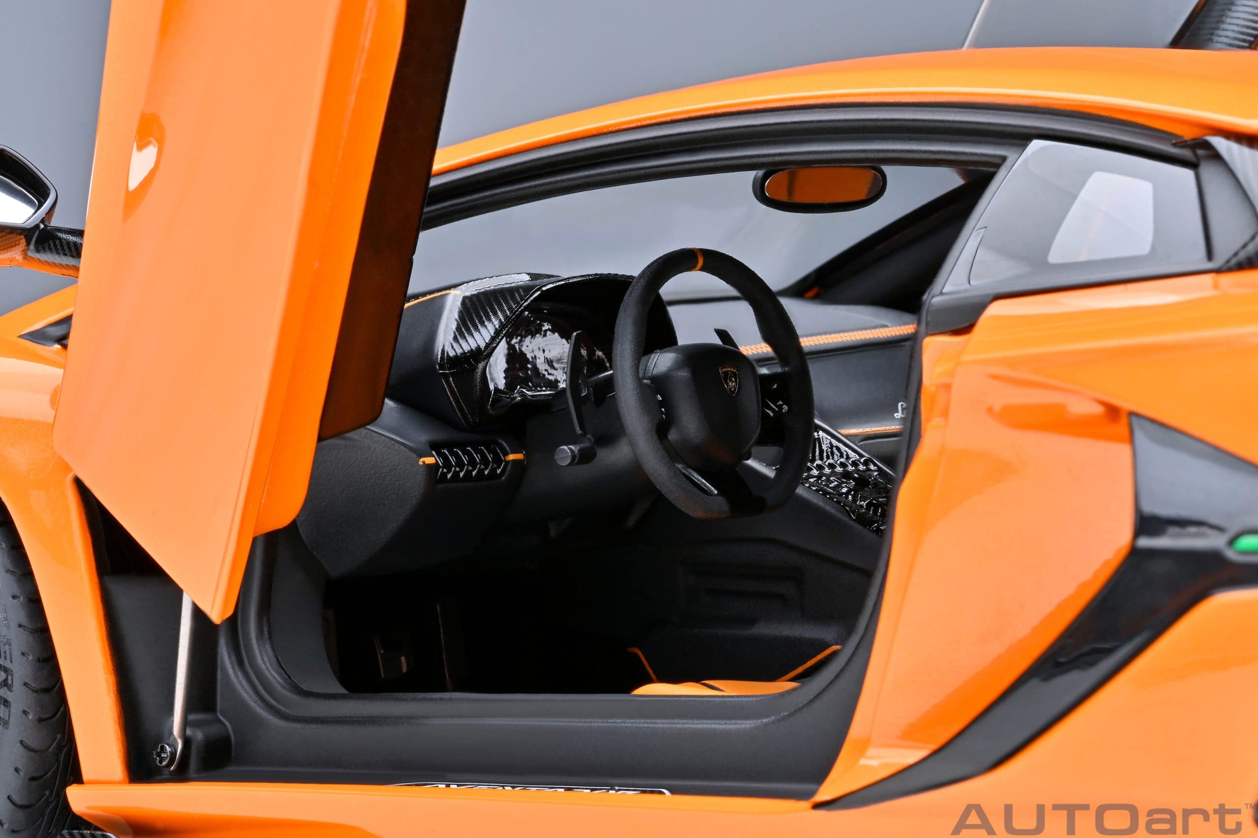 AUTOart Lamborghini Aventador SVJ 2019 1:18 - Pearl Orange - Image 9