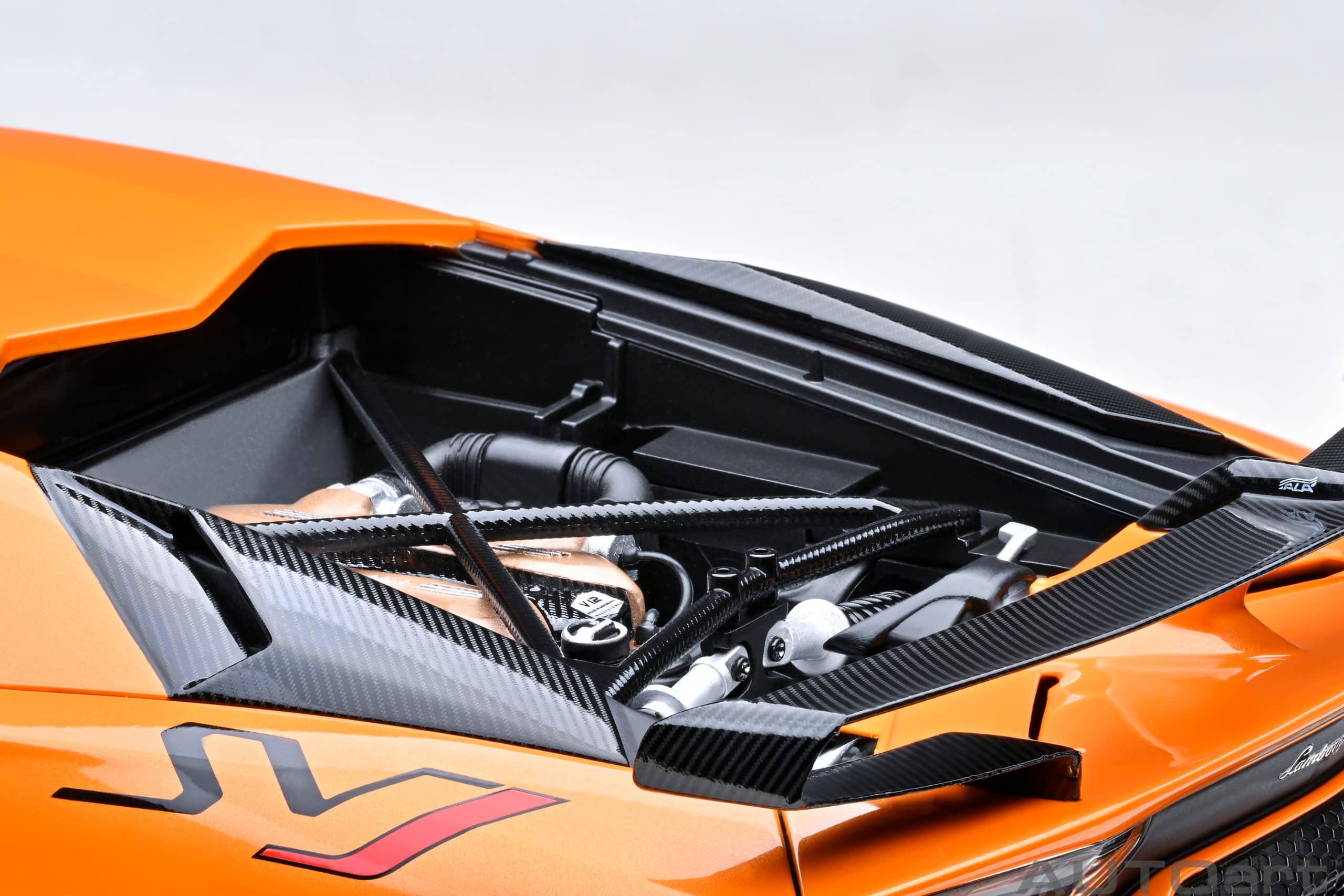 AUTOart Lamborghini Aventador SVJ 2019 1:18 - Pearl Orange - Image 12
