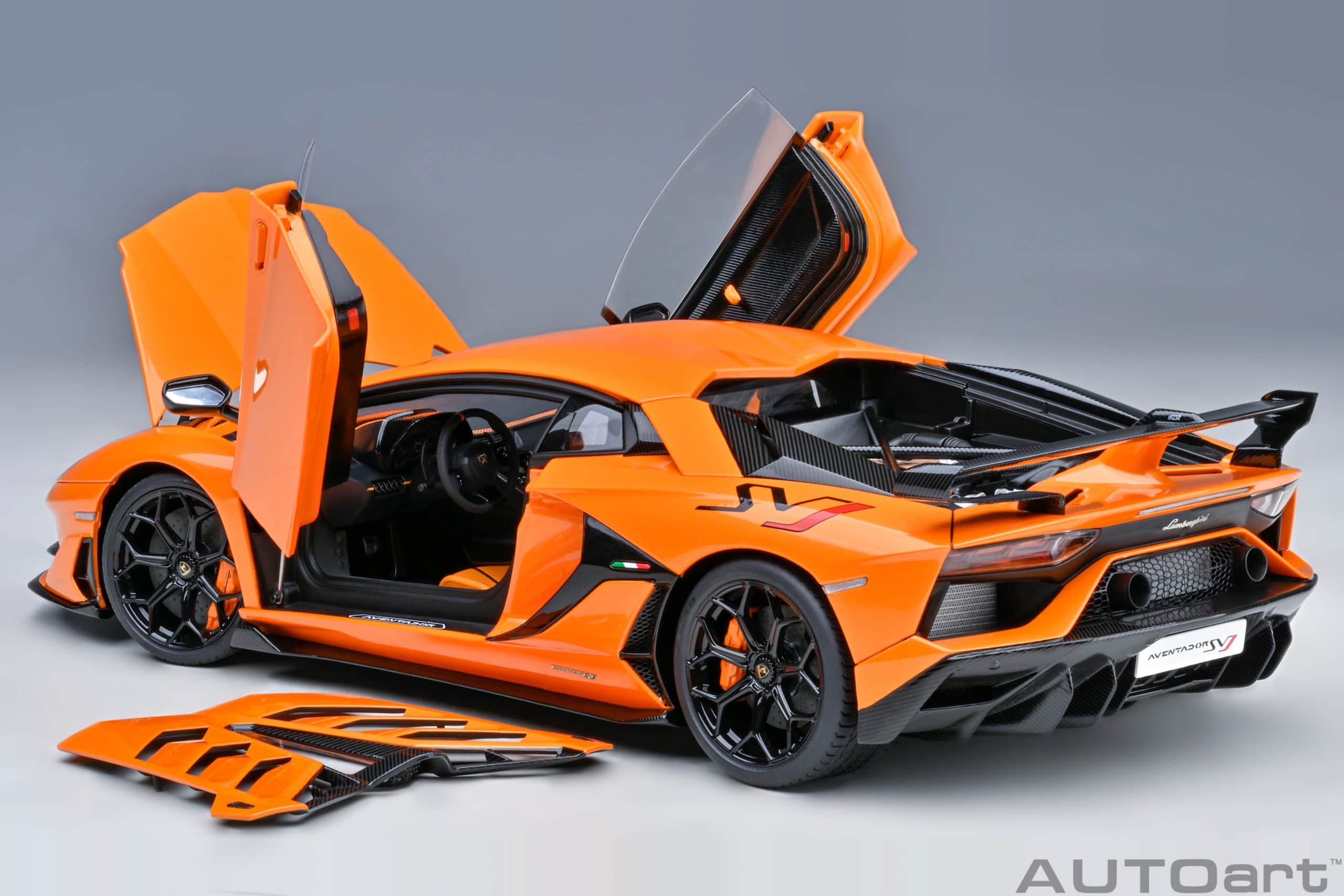 AUTOart Lamborghini Aventador SVJ 2019 1:18 - Pearl Orange - Image 15