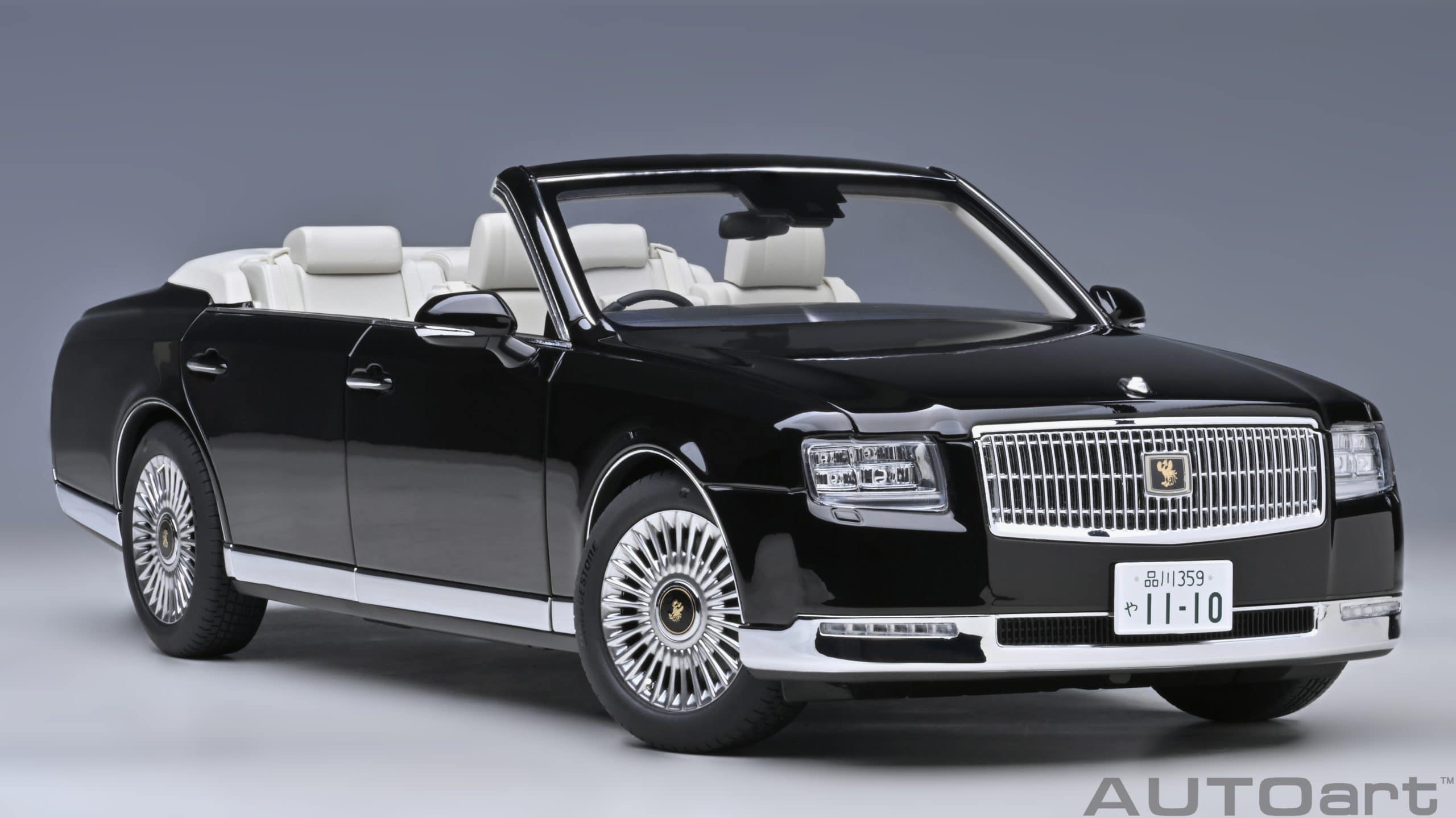 AUTOart Toyota Century Open Car 2019 1:18 - Black - Image 15