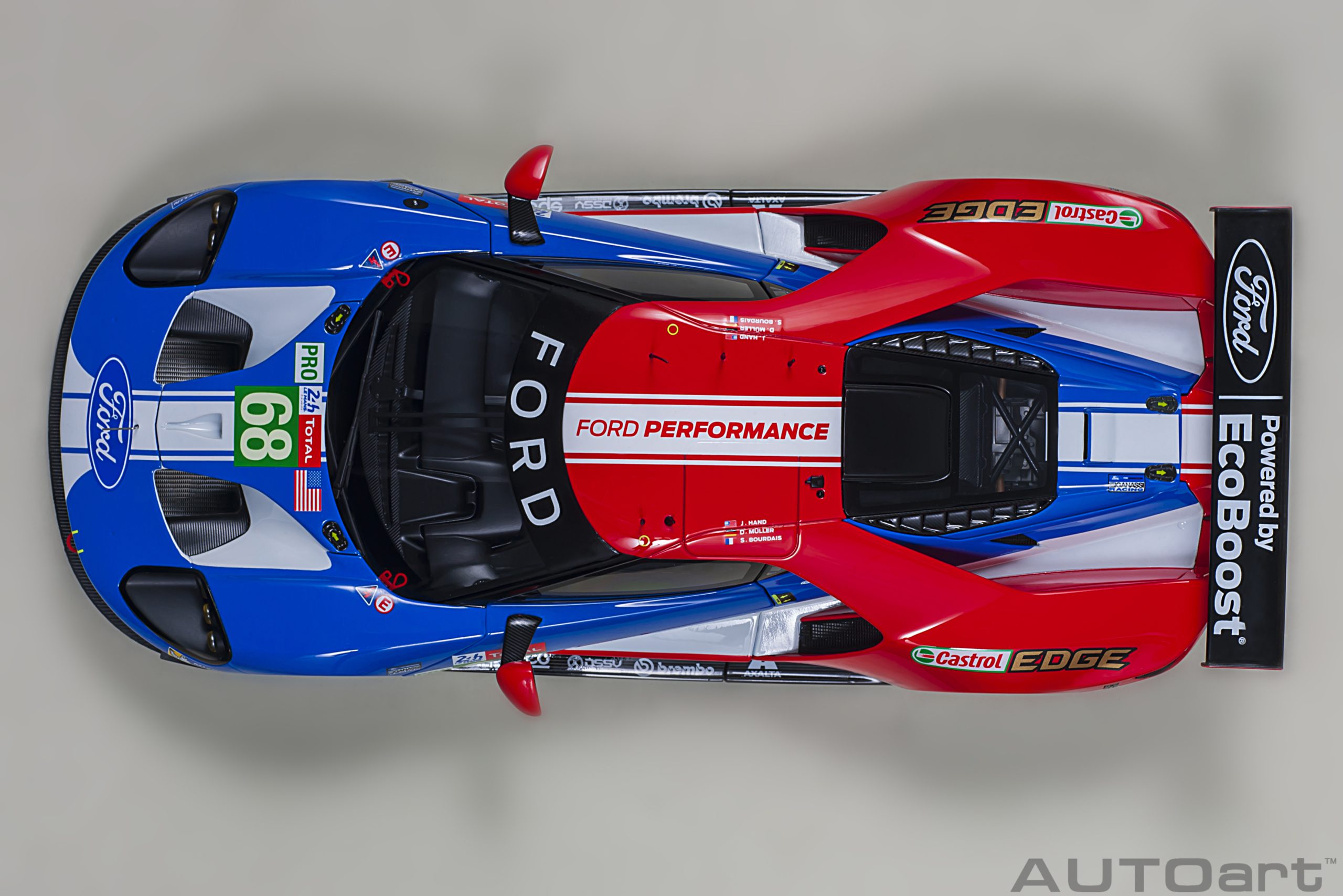 AUTOart Ford GT LM 2019 Hand/Müller/Bourdais #68 1:18 - Immagine 7