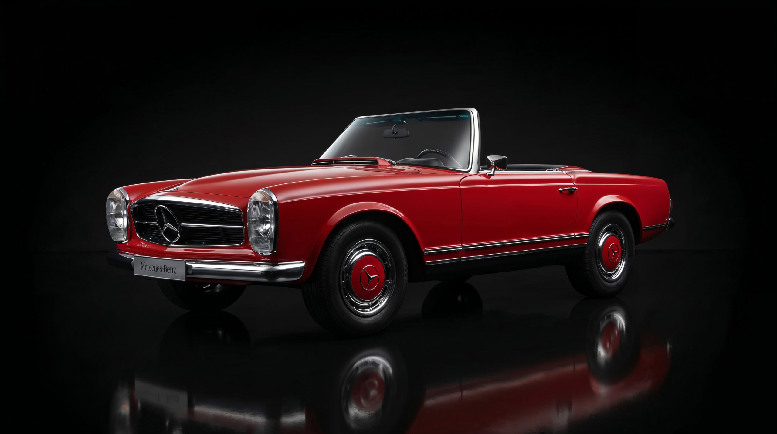 GT Spirit Mercedes-Benz 280 SL Pagode (W113) Rojo Señal - 1/8