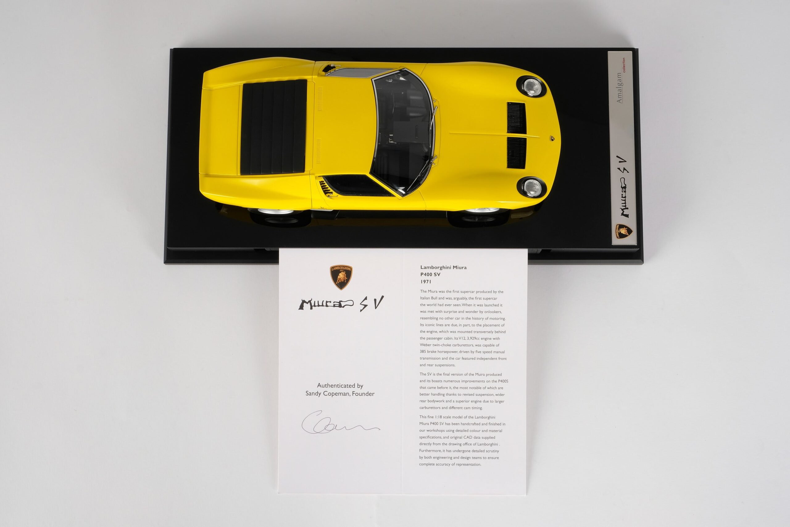 Amalgam Lamborghini Miura P400 SV | 1:18 - 画像18
