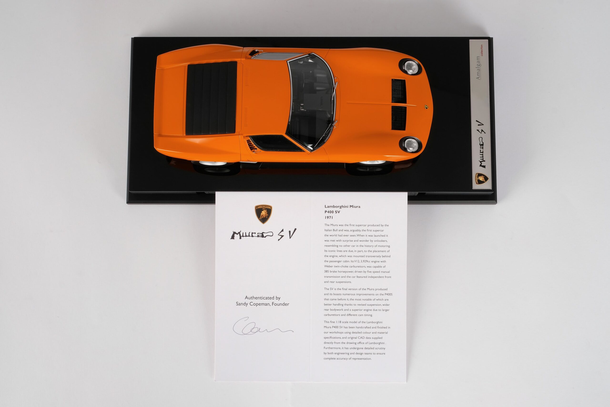 Amalgam Lamborghini Miura P400 SV | 1:18 - 画像33