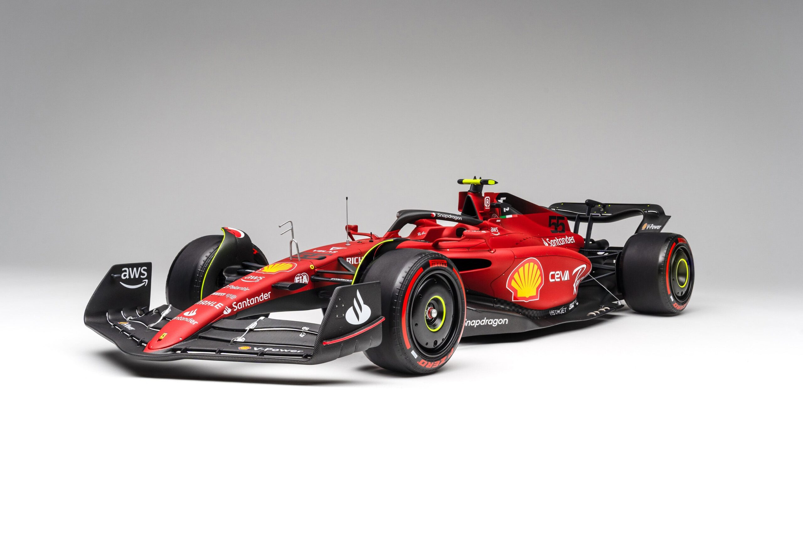 アマルガム フェラーリ F1-75 2022 バーレーンGP - ダークレッド | 1:8