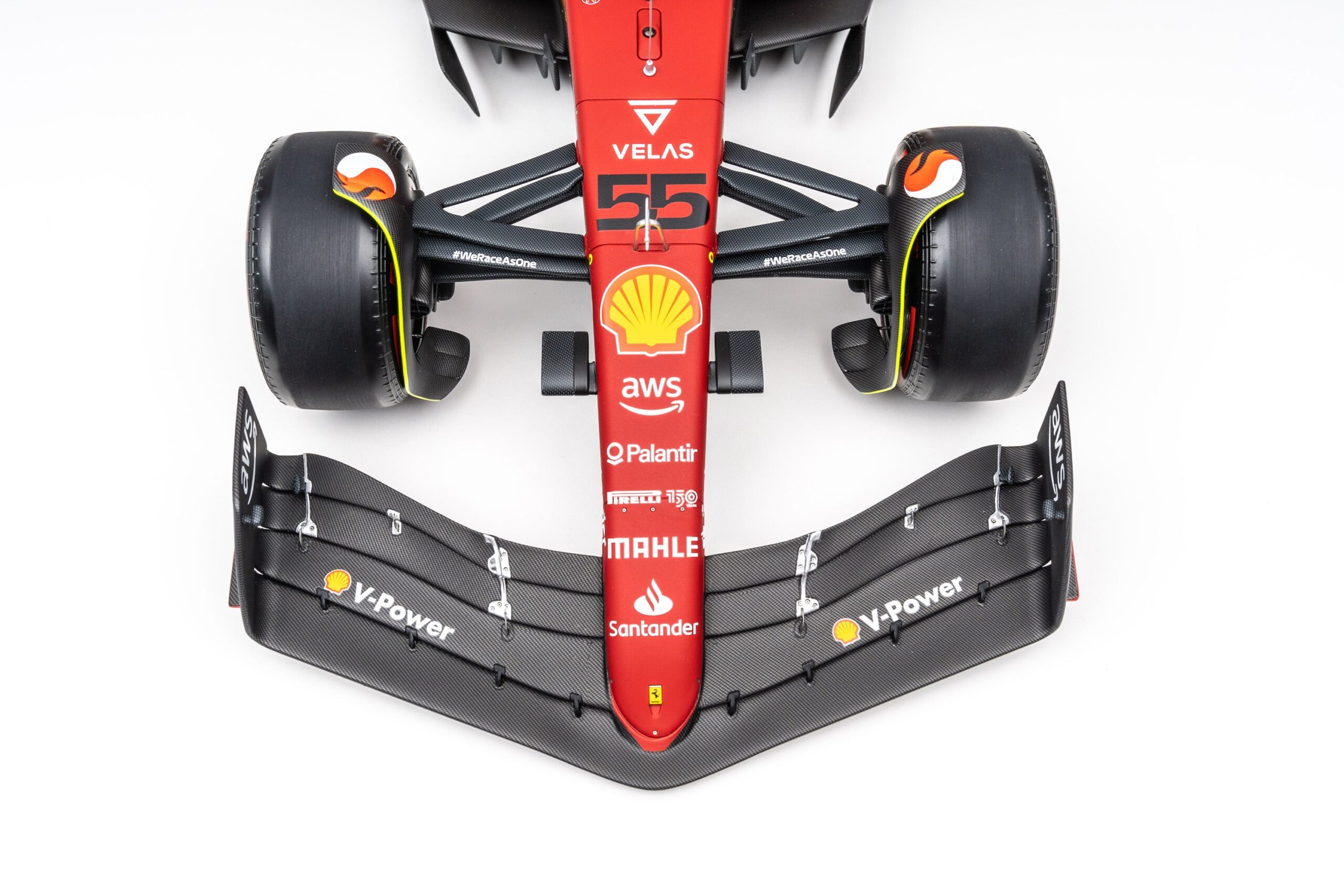 Amalgam Ferrari F1-75 2022 Bahrain Grand Prix - Dunkelrot | 1:8 - 画像4