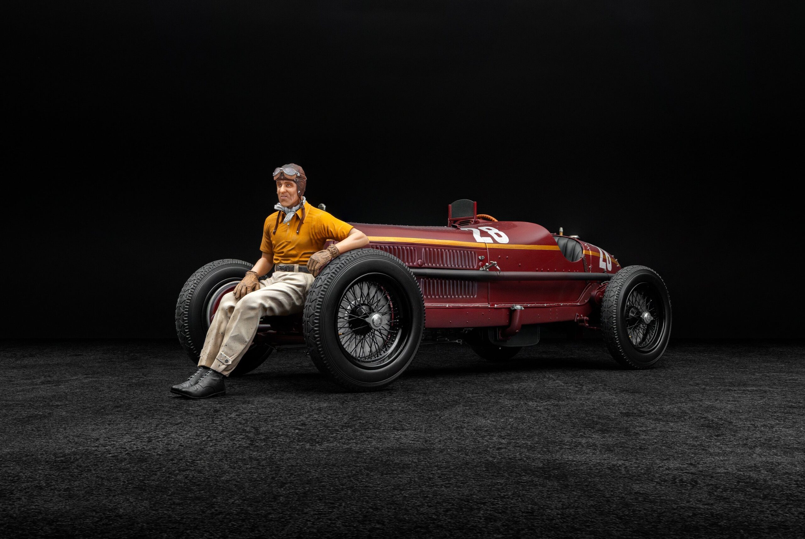 Amalgam Alfa Romeo 8C 2300 "Monza" 1932 Monaco Grand Prix Tazio Nuvolari Edition - Rot | 1:8 - 画像2