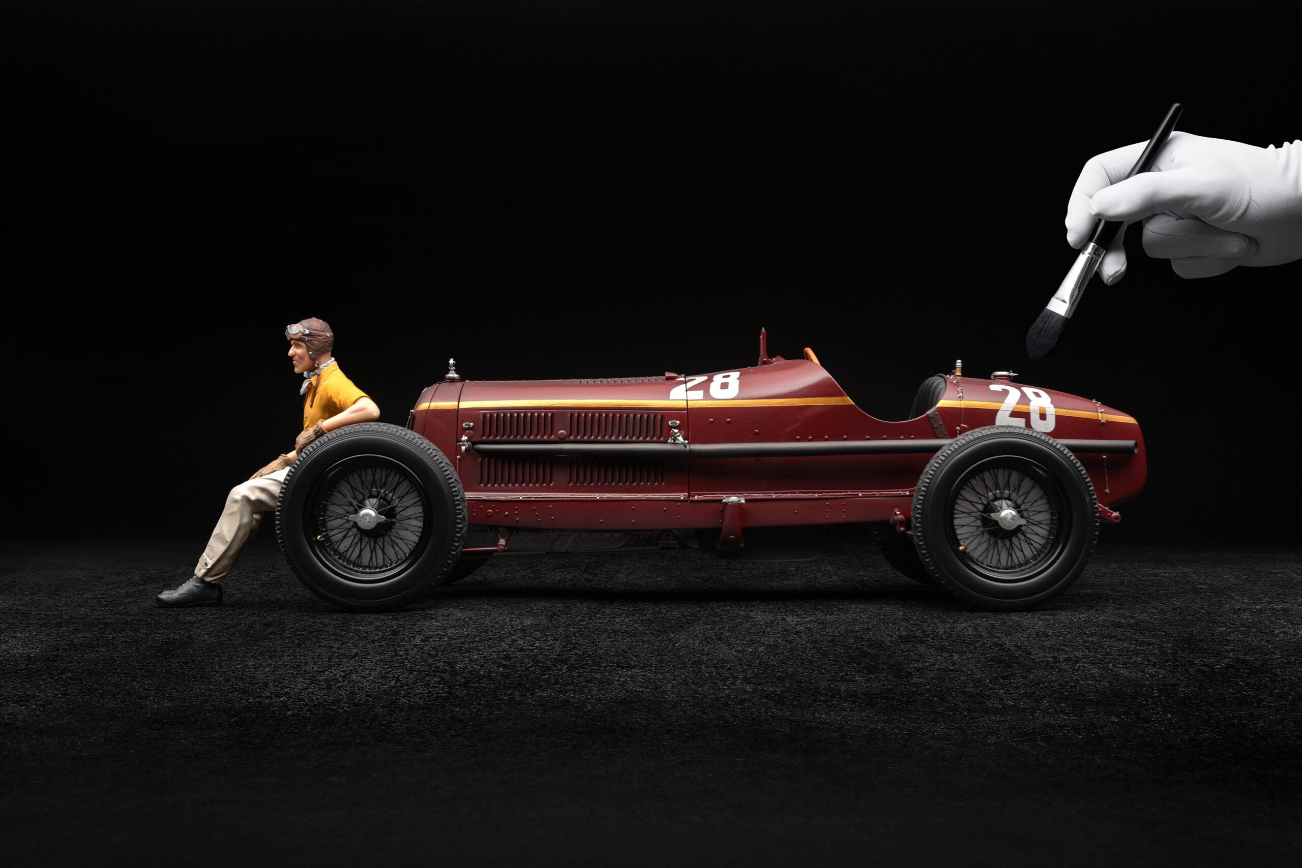 Amalgam Alfa Romeo 8C 2300 "Monza" 1932 Monaco Grand Prix Tazio Nuvolari Edition - Rot | 1:8 - 画像3