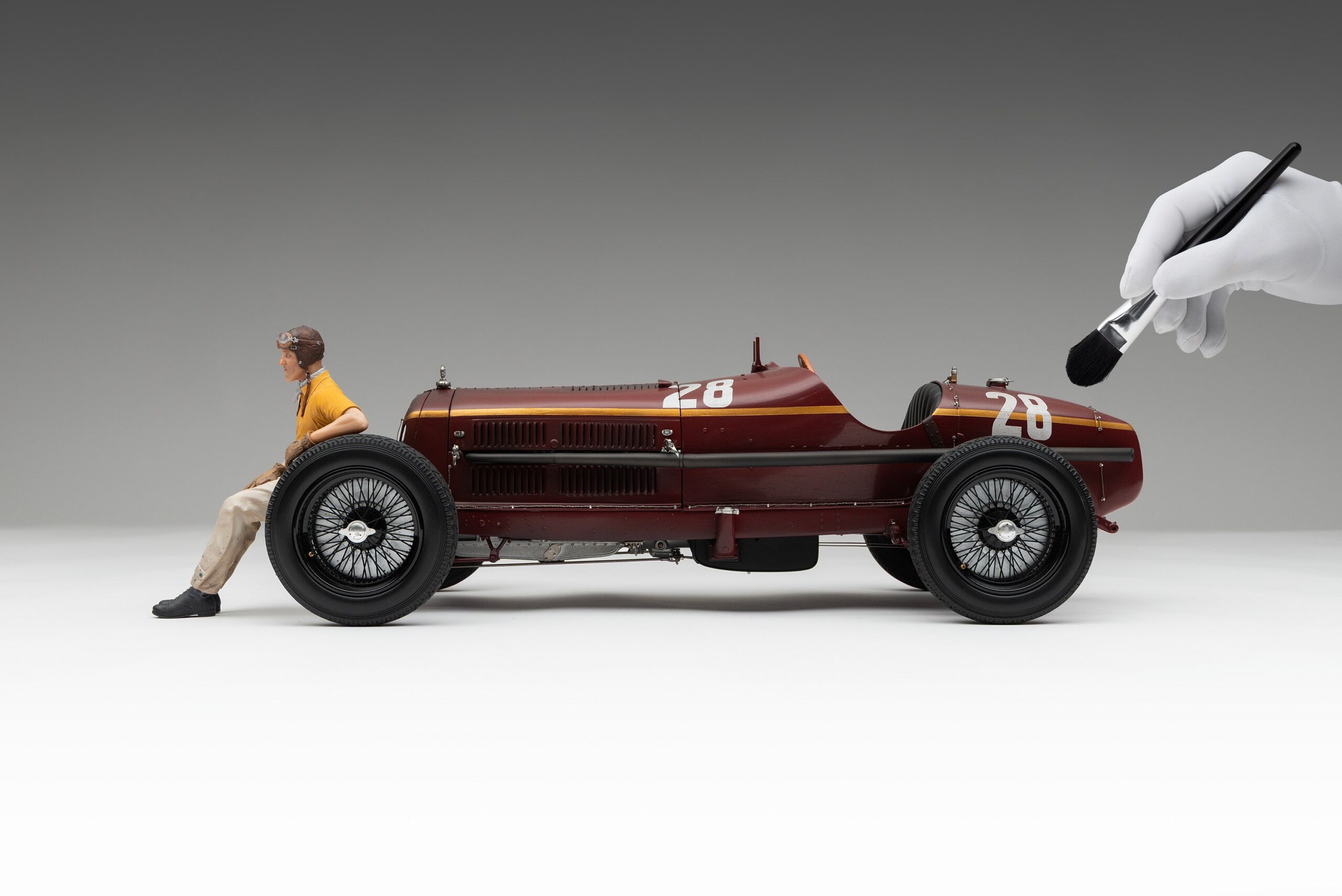 Amalgam Alfa Romeo 8C 2300 "Monza" 1932 Monaco Grand Prix Tazio Nuvolari Edition - Rot | 1:8 - 画像4