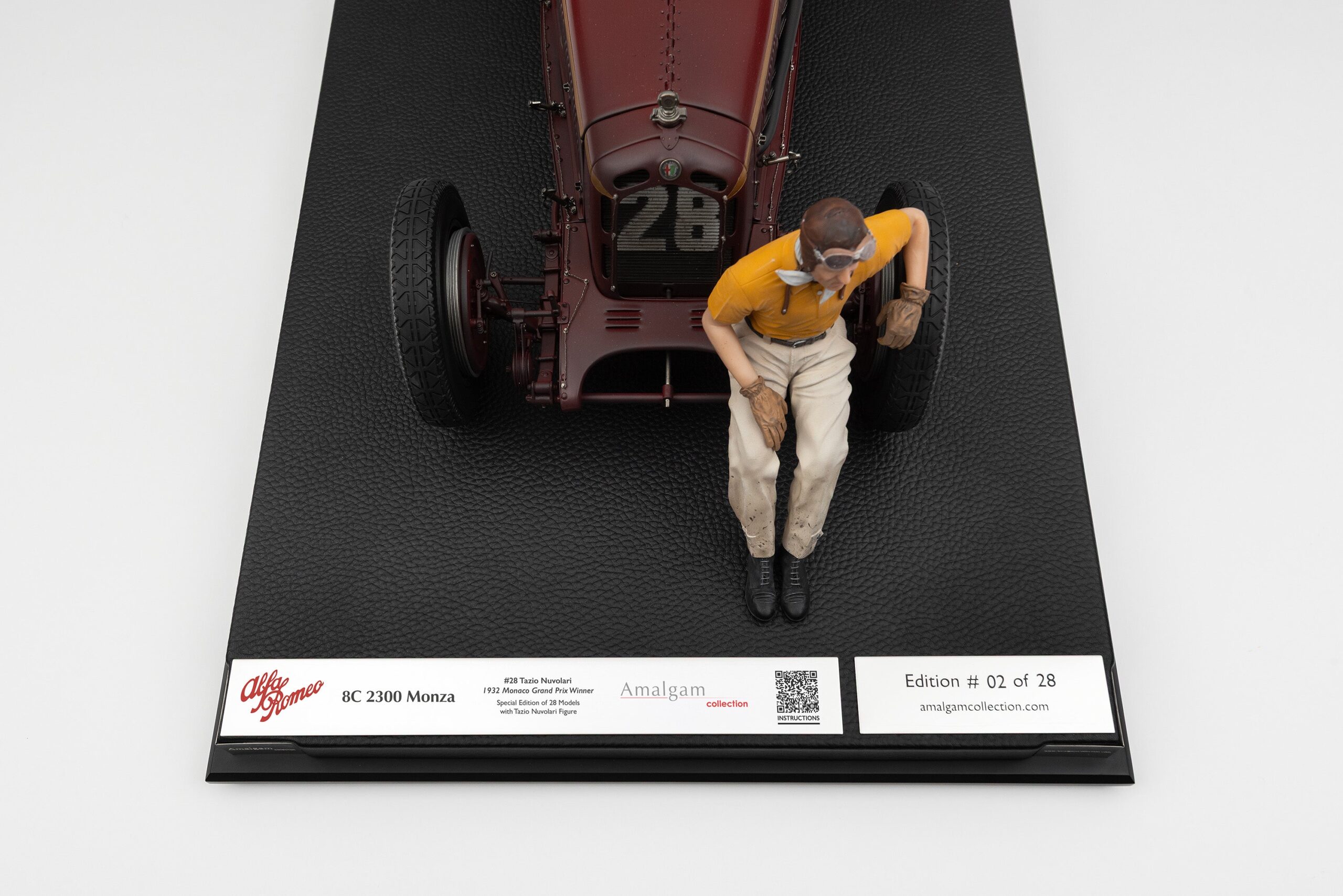 Amalgam Alfa Romeo 8C 2300 "Monza" 1932 Monaco Grand Prix Tazio Nuvolari Edition - Rot | 1:8 - 画像13