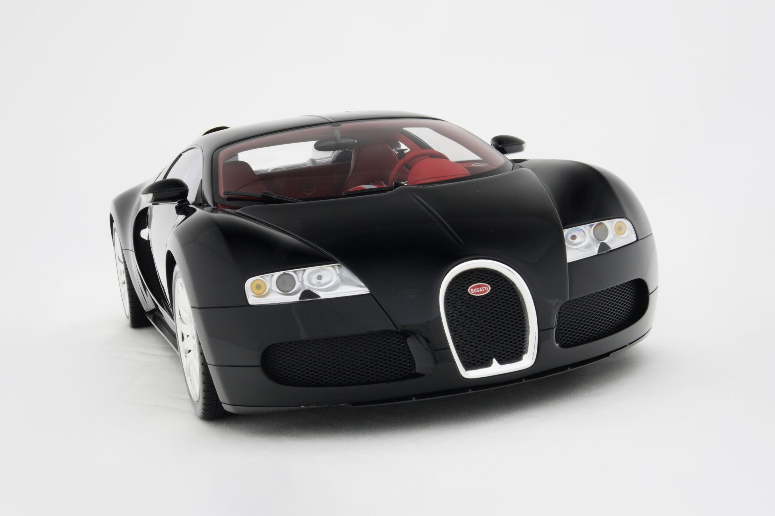 Amalgam Bugatti Veyron (2005) - Schwarz/Rot | 1:8 - 画像6