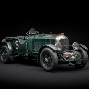 Amalgam Bentley Blower 1930 Le Mans Birkin & Chassagne Carrera con Desgaste - Verde | 1:8