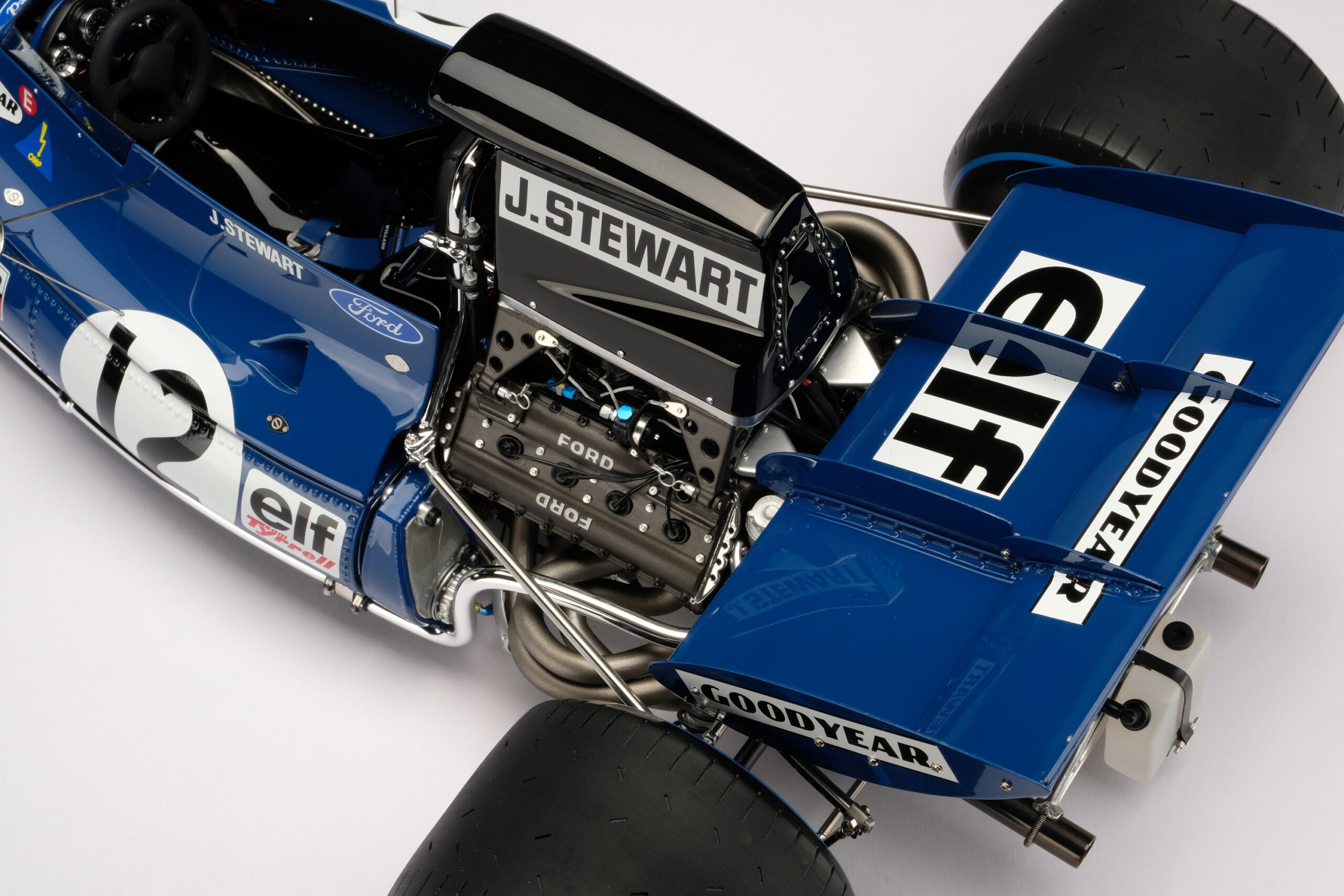 Amalgam Tyrrell 003 1971 British Grand Prix - Blau | 1:8 - 画像5