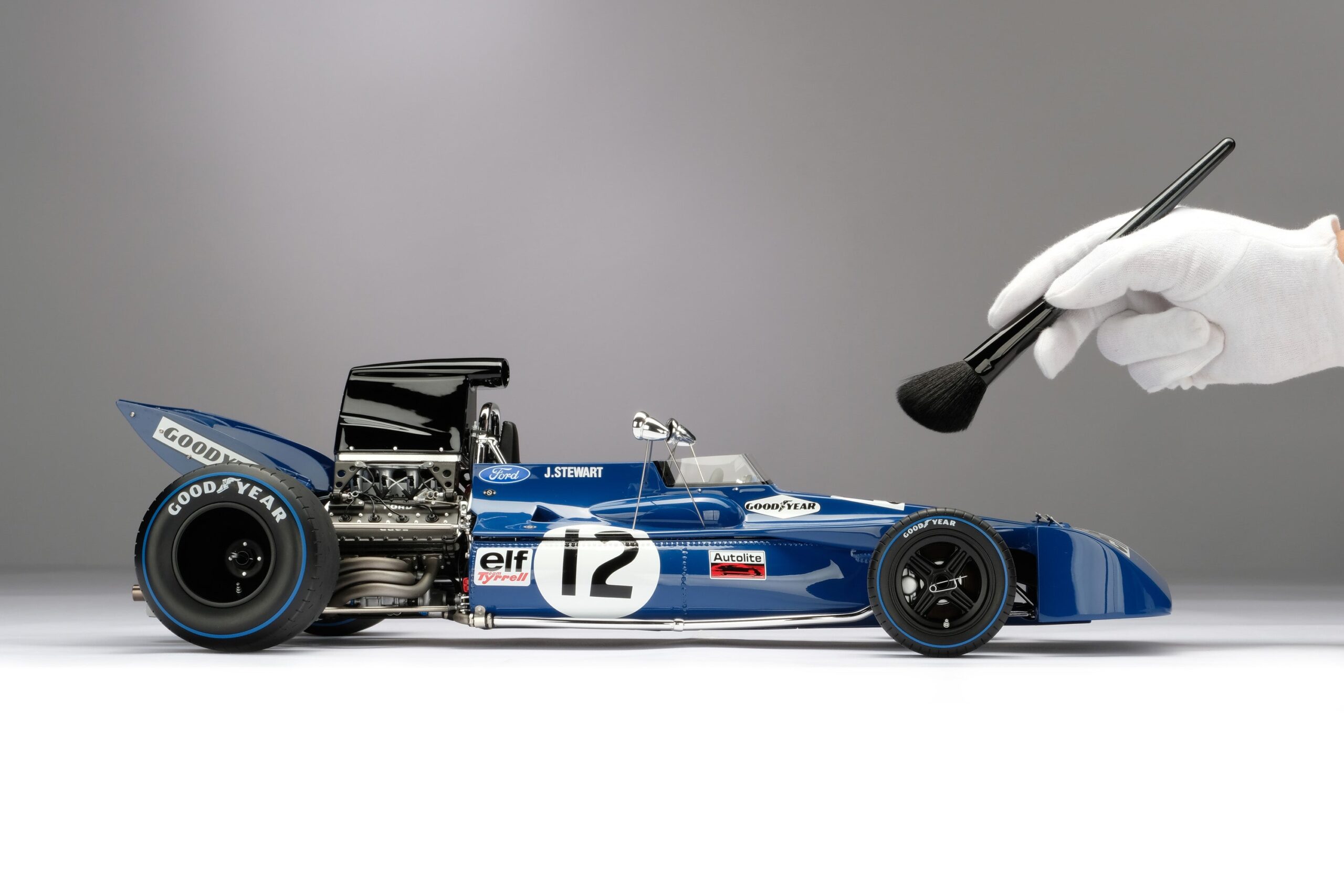 Amalgam Tyrrell 003 1971 British Grand Prix - Blau | 1:8 - 画像3