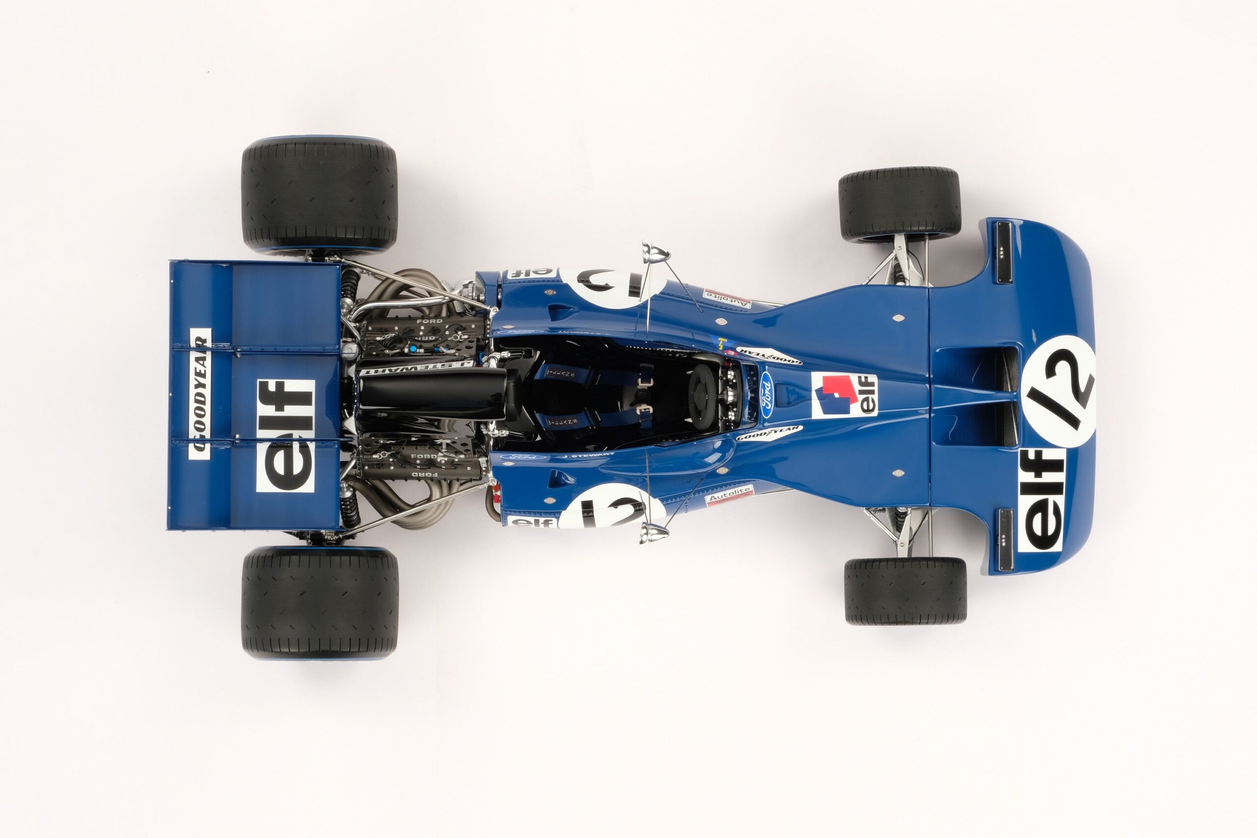 Amalgam Tyrrell 003 1971 British Grand Prix - Blau | 1:8 - 画像22