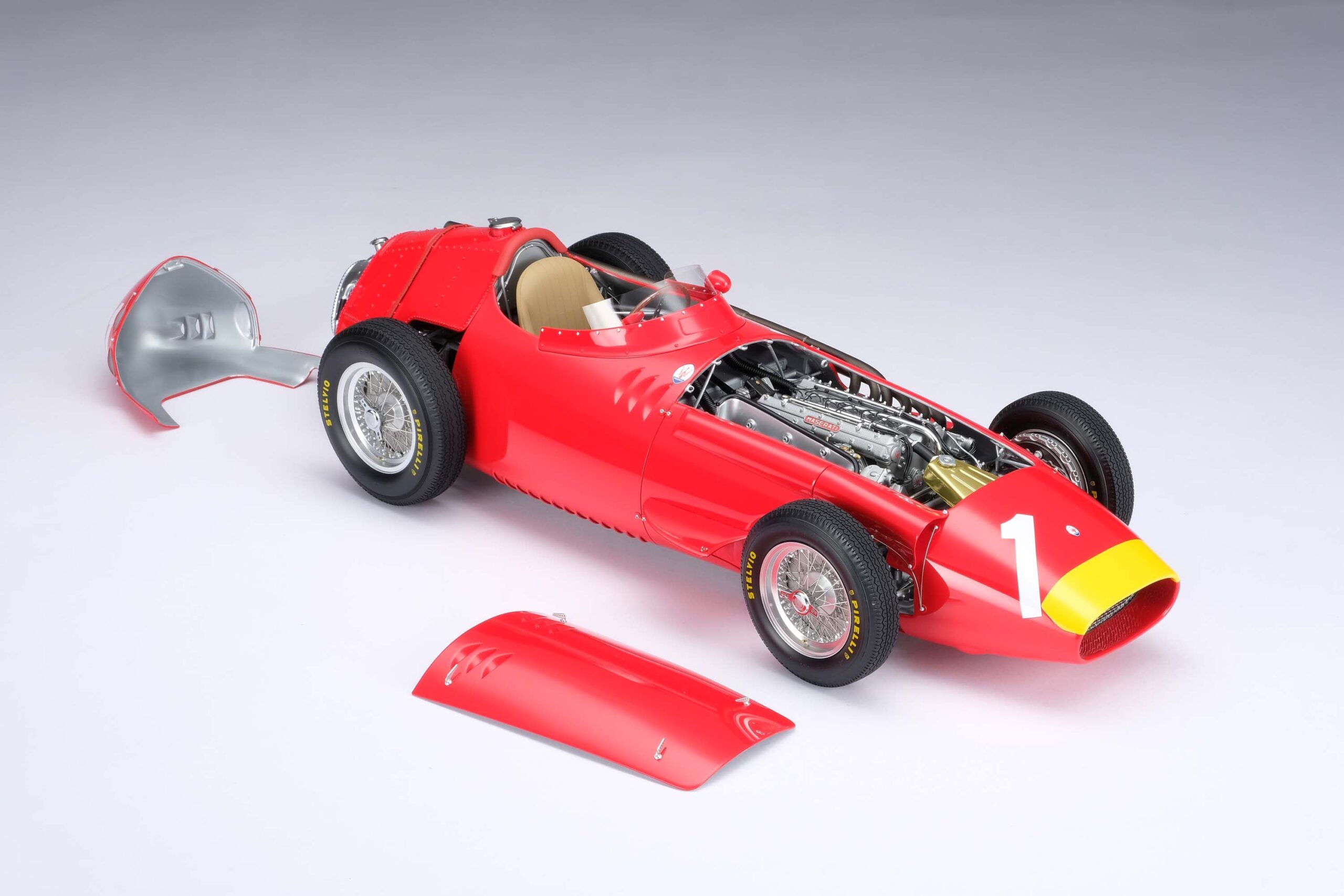 Amalgam Maserati 250F 1957 German Grand Prix - Juan Manuel Fangio - Rot | 1:8 - 画像19