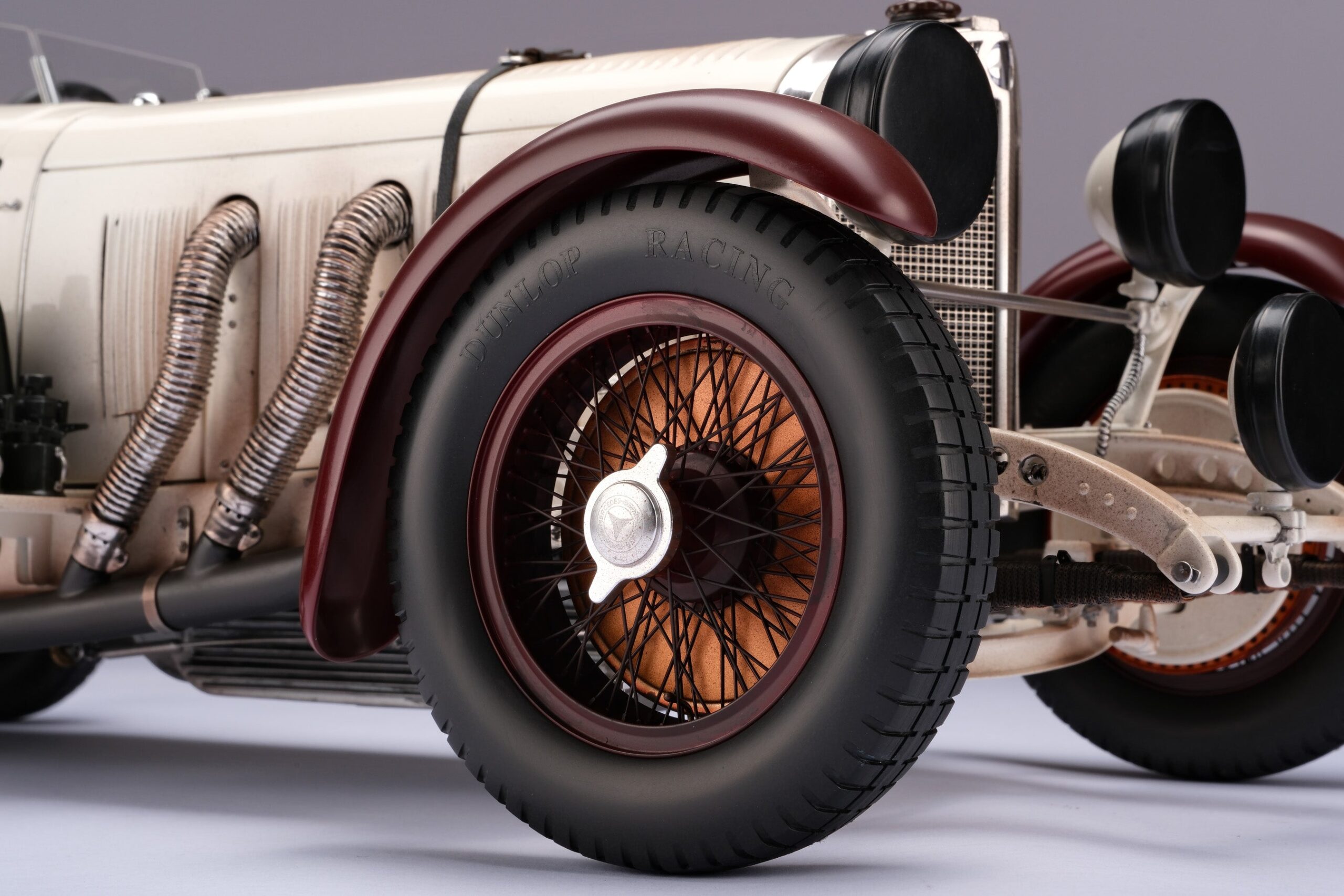 Amalgam Mercedes-Benz SSKL 1931 Mille Miglia Winner Patiniert - Weiß | 1:8 - Imagen 12