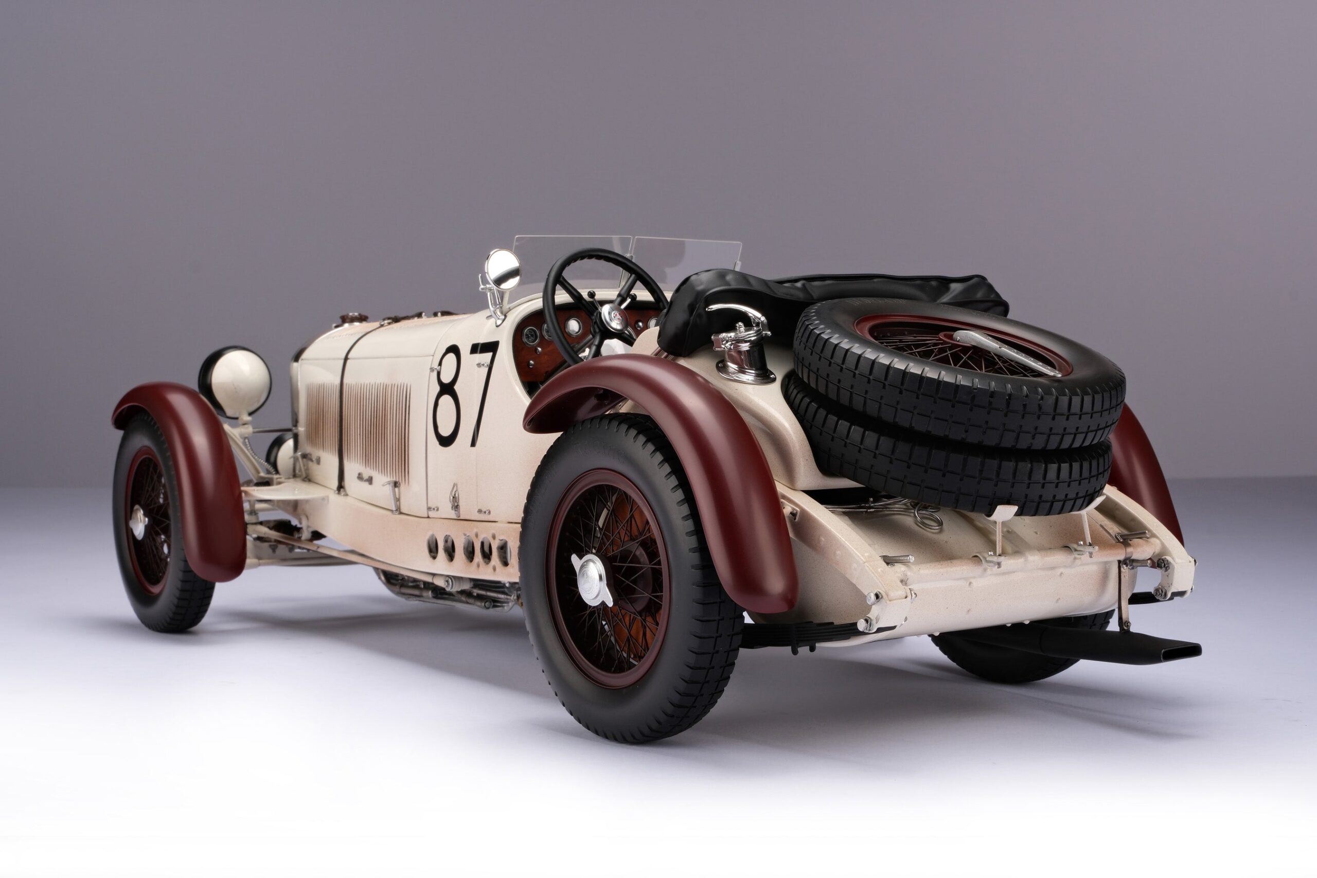 Amalgam Mercedes-Benz SSKL 1931 Mille Miglia Winner Patiniert - Weiß | 1:8 - Imagen 8