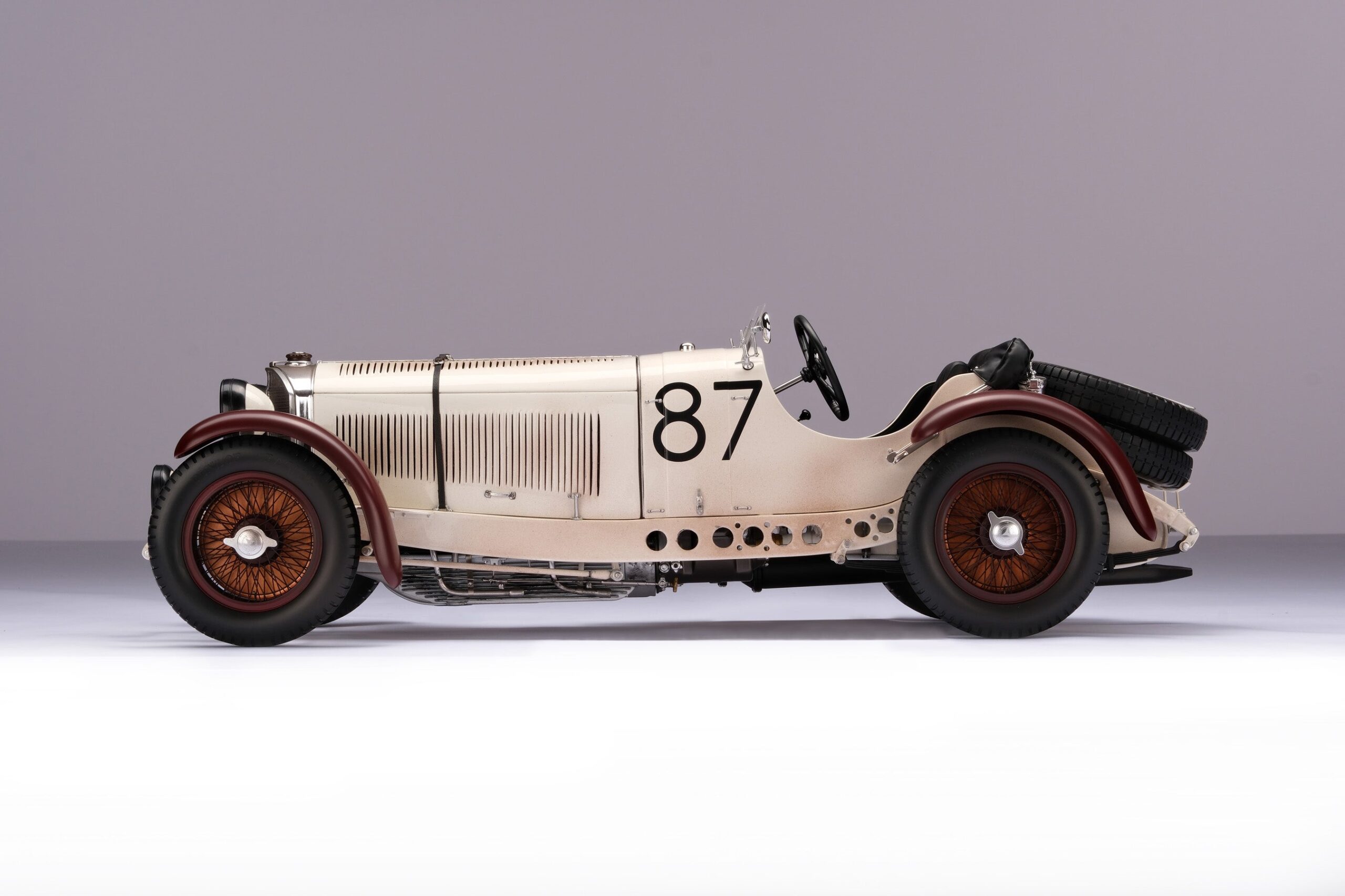 Amalgam Mercedes-Benz SSKL 1931 Mille Miglia Winner Patiniert - Weiß | 1:8 - Imagen 14