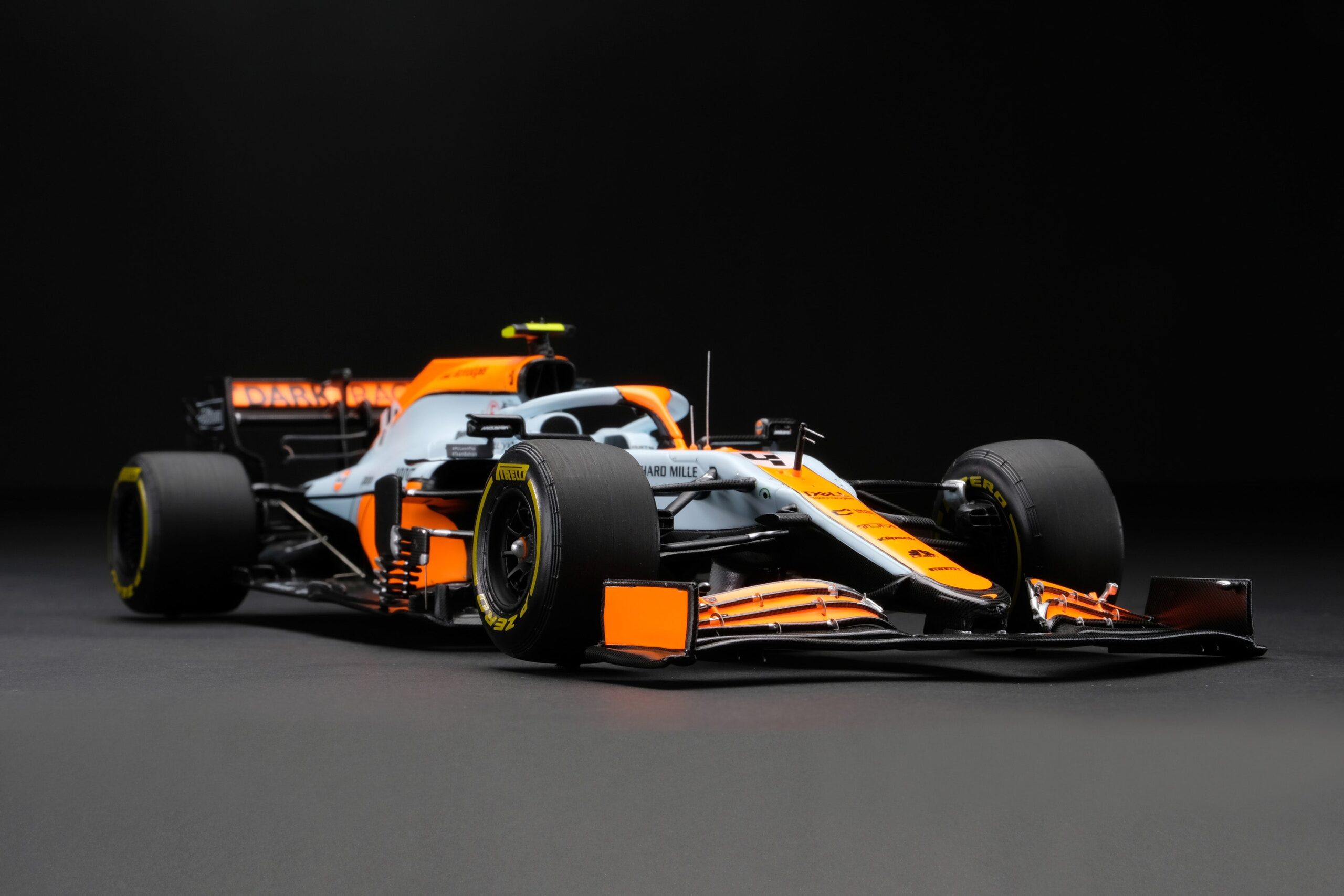 Amalgam McLaren MCL35M 2021 Grand Prix de Monaco - Bleu clair/Orange | 1:18