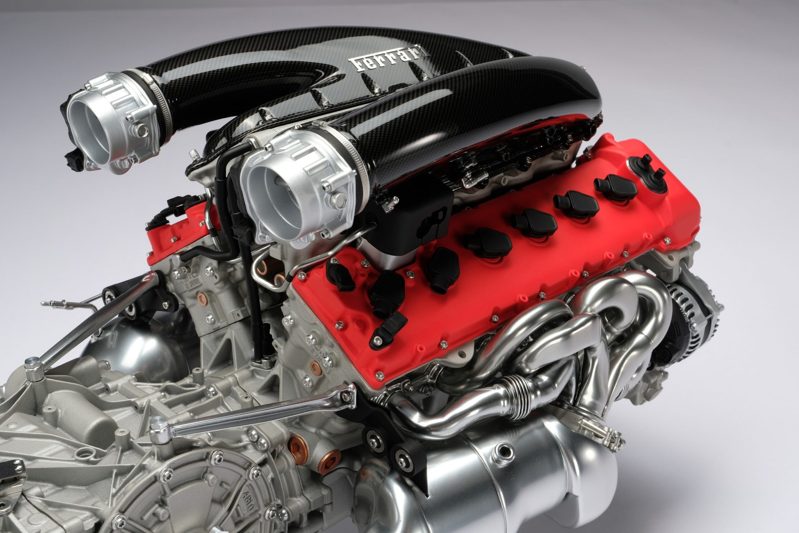 Amalgam Ferrari Daytona SP3 V12 F140HC Motor und Getriebe | 1:4 - 画像19
