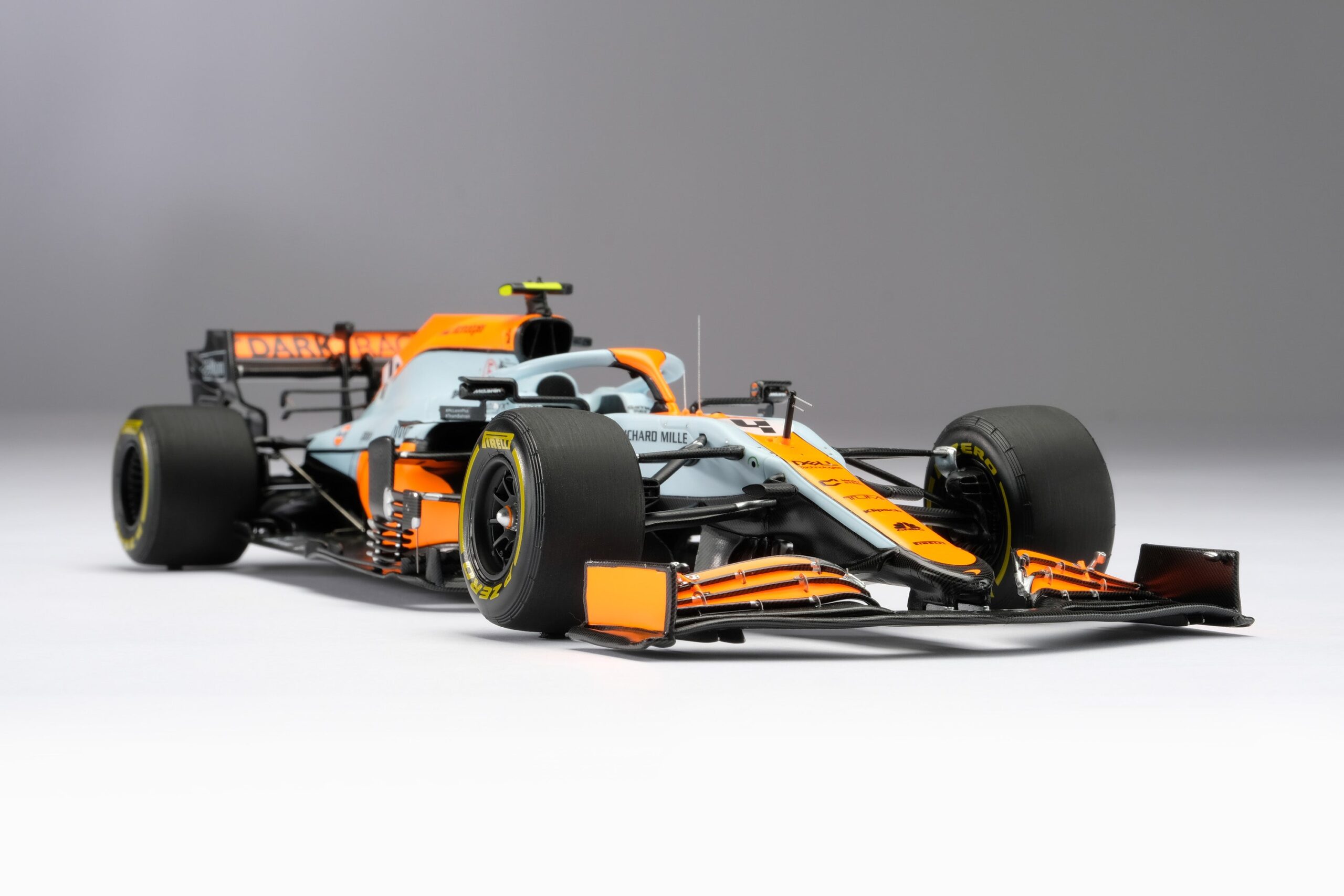 Amalgam McLaren MCL35M 2021 Monaco Grand Prix - Hellblau/Orange | 1:18 - Image 5
