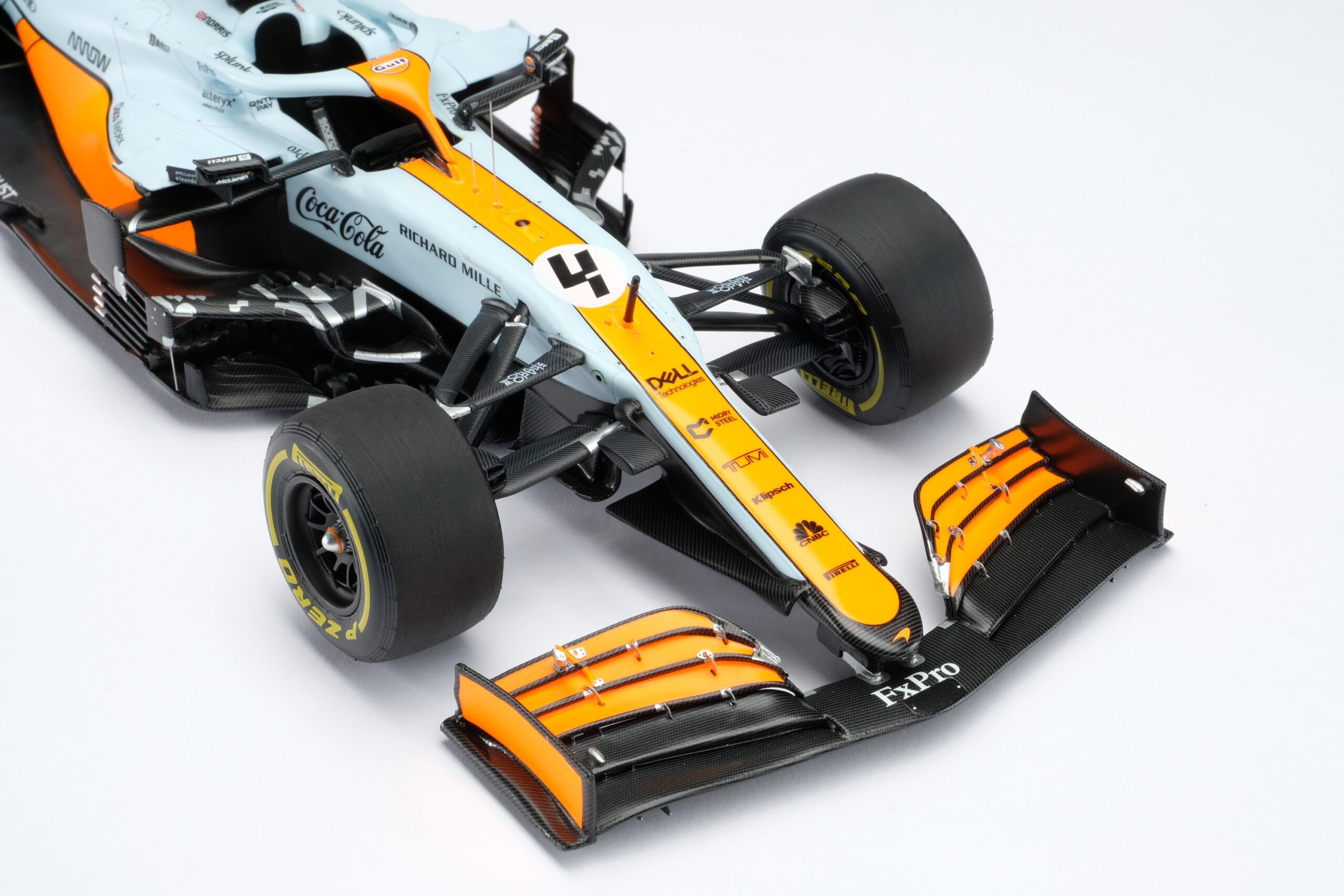 Amalgam McLaren MCL35M 2021 Monaco Grand Prix - Hellblau/Orange | 1:18 - Image 26