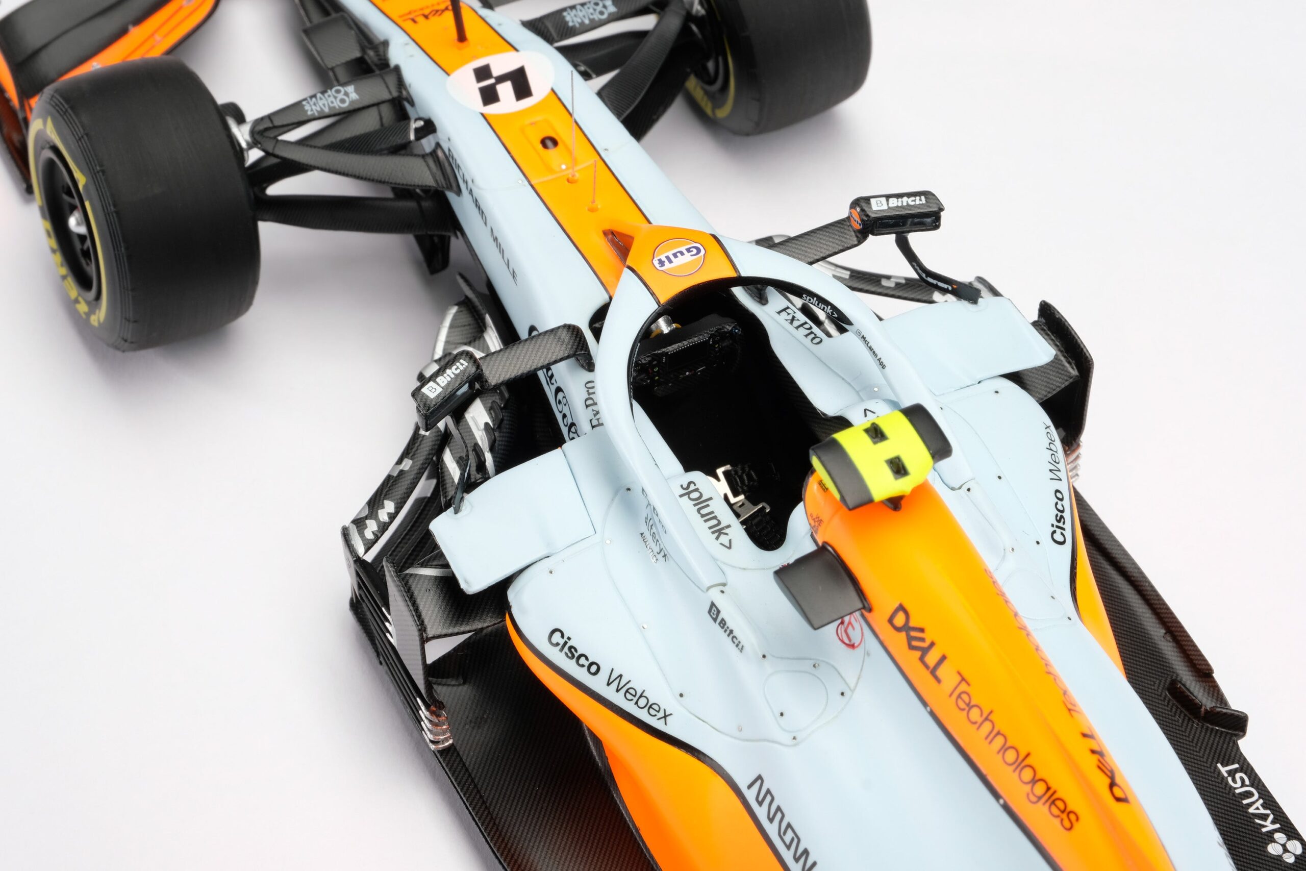 Amalgam McLaren MCL35M 2021 Monaco Grand Prix - Hellblau/Orange | 1:18 - Image 31