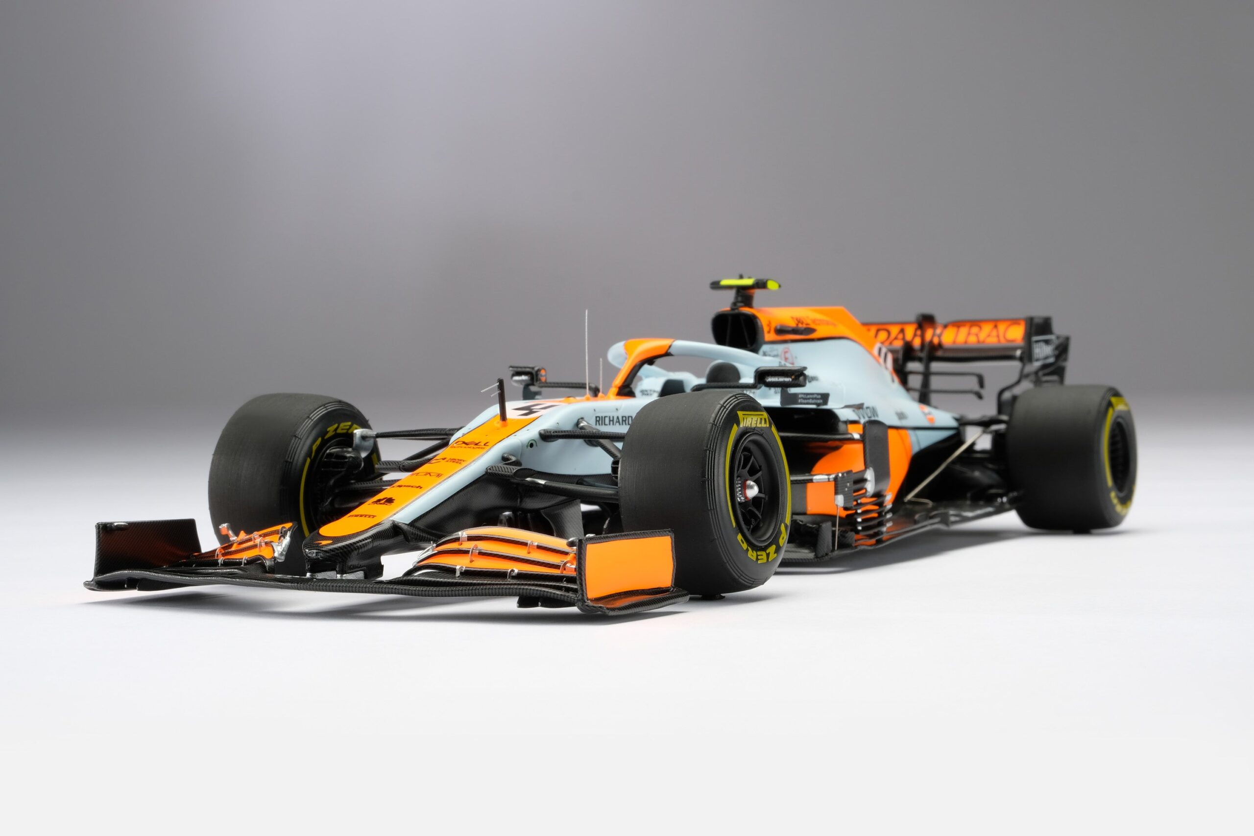 Amalgam McLaren MCL35M 2021 Monaco Grand Prix - Hellblau/Orange | 1:18 - Image 25