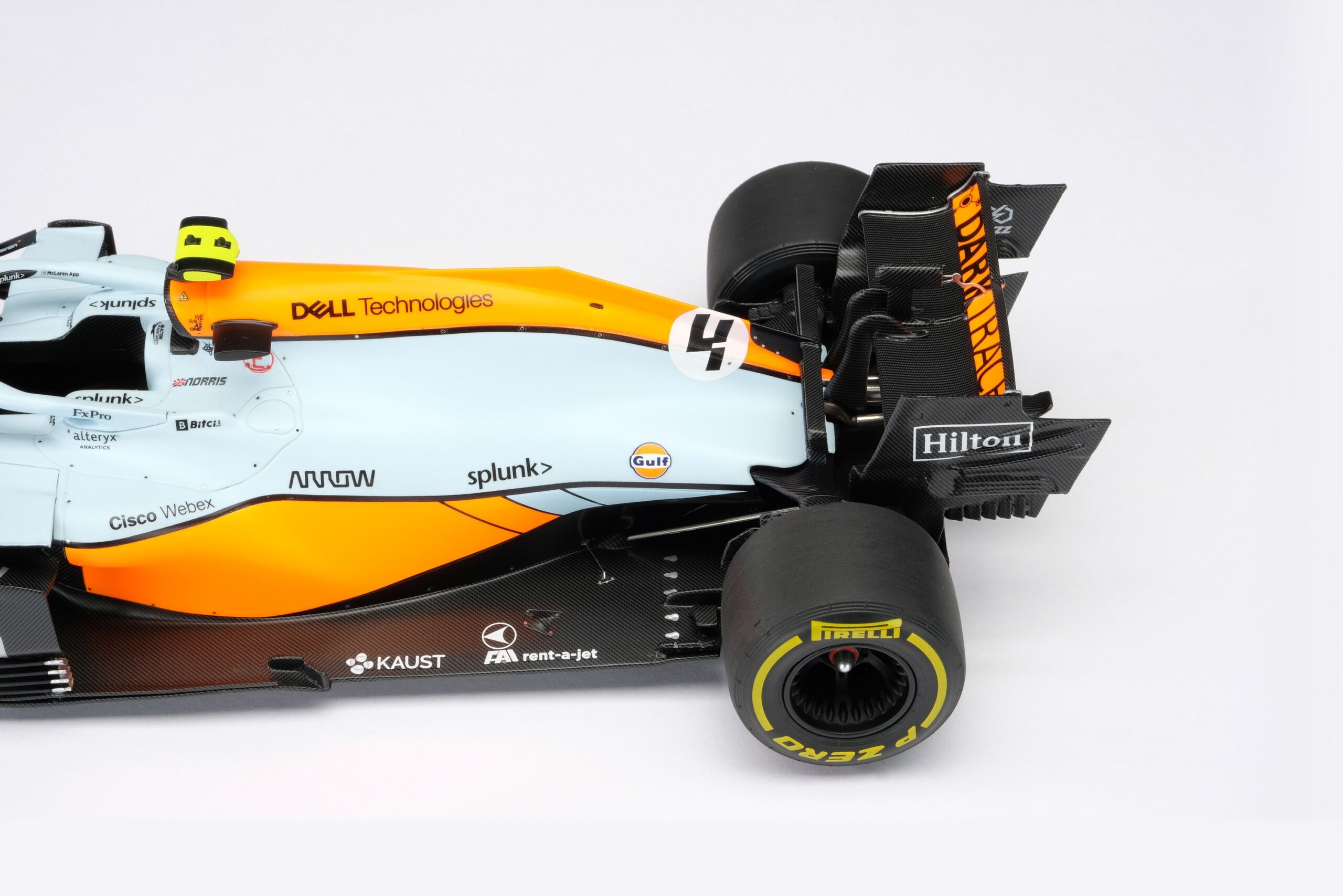 Amalgam McLaren MCL35M 2021 Monaco Grand Prix - Hellblau/Orange | 1:18 - Image 29