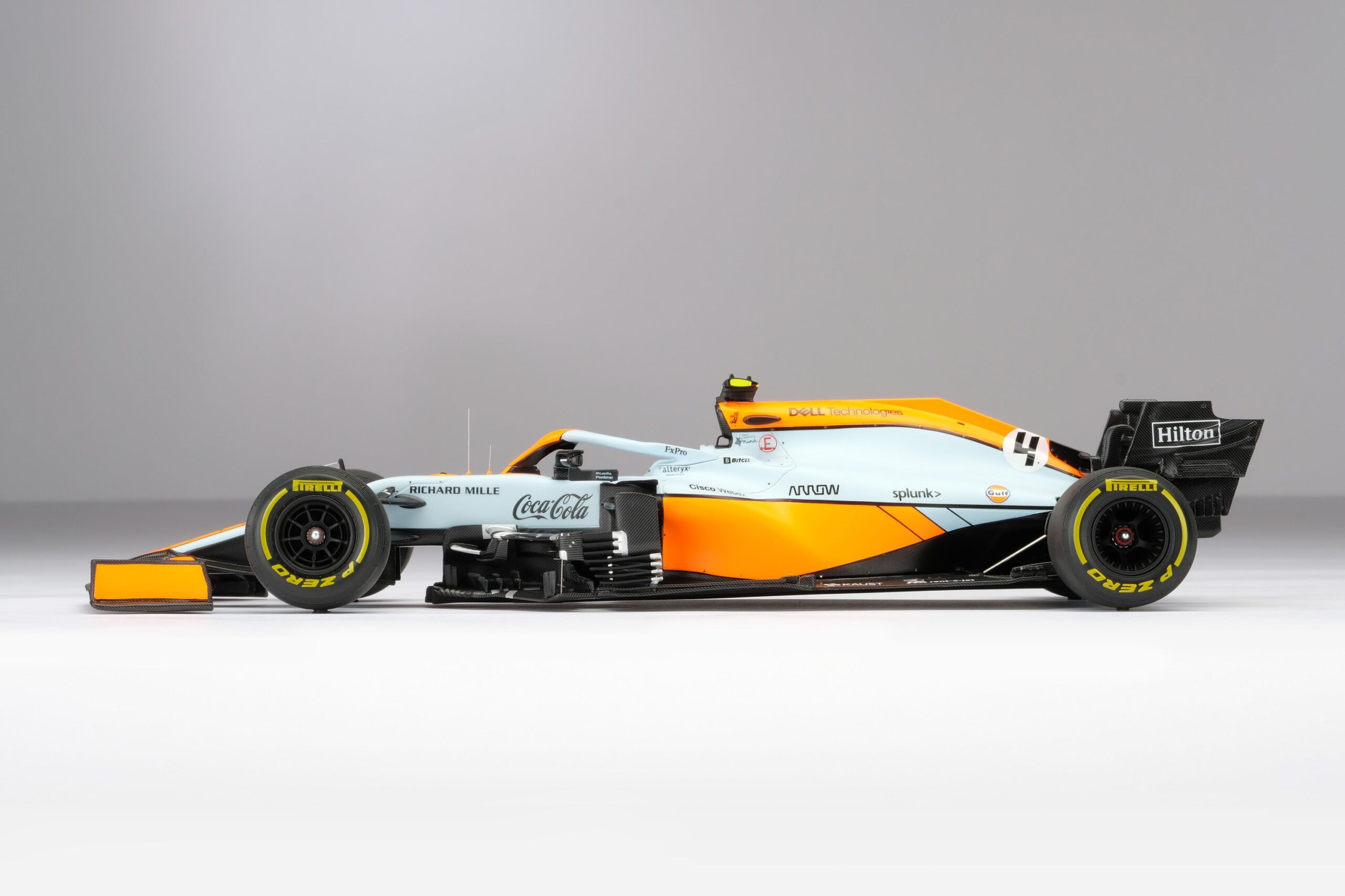 Amalgam McLaren MCL35M 2021 Monaco Grand Prix - Hellblau/Orange | 1:18 - Image 32