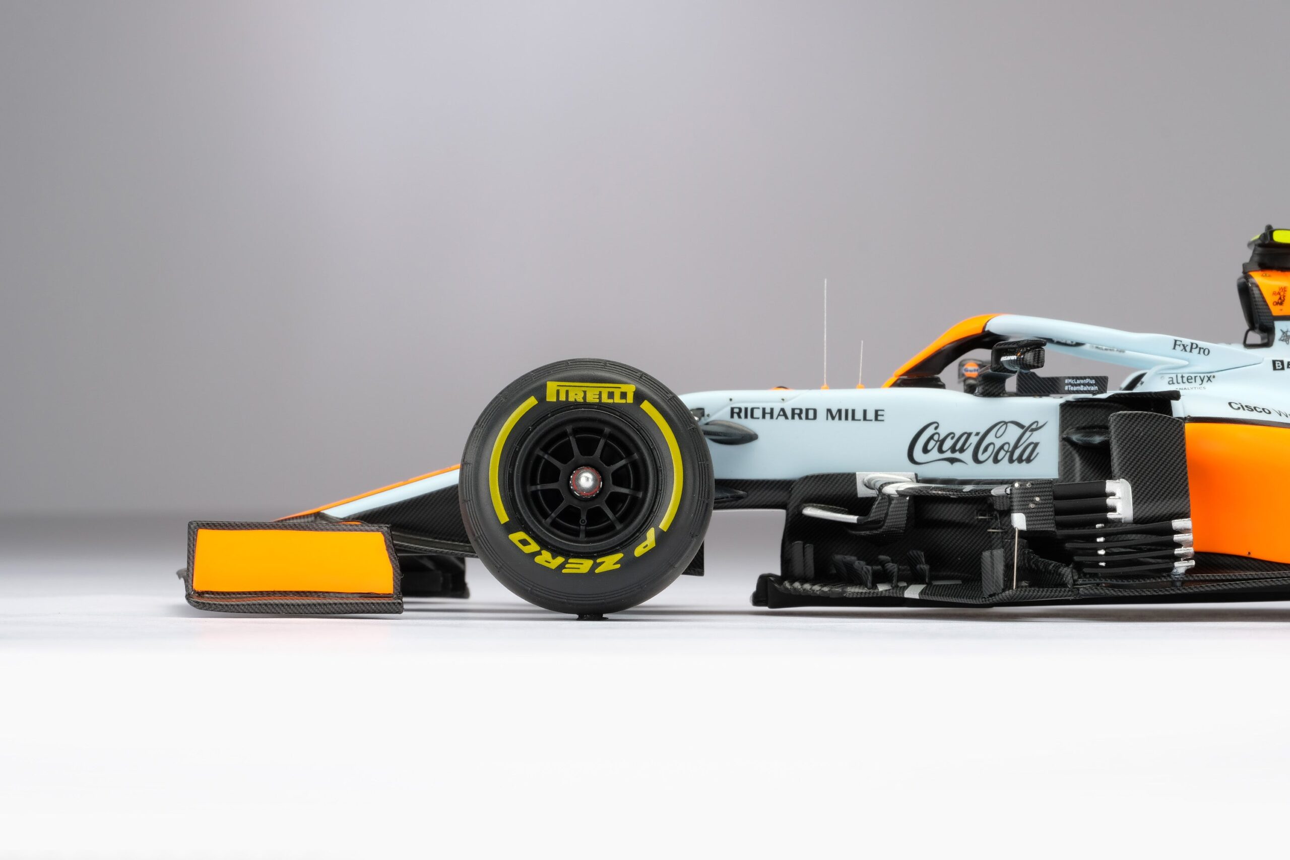 Amalgam McLaren MCL35M 2021 Monaco Grand Prix - Hellblau/Orange | 1:18 - Image 33