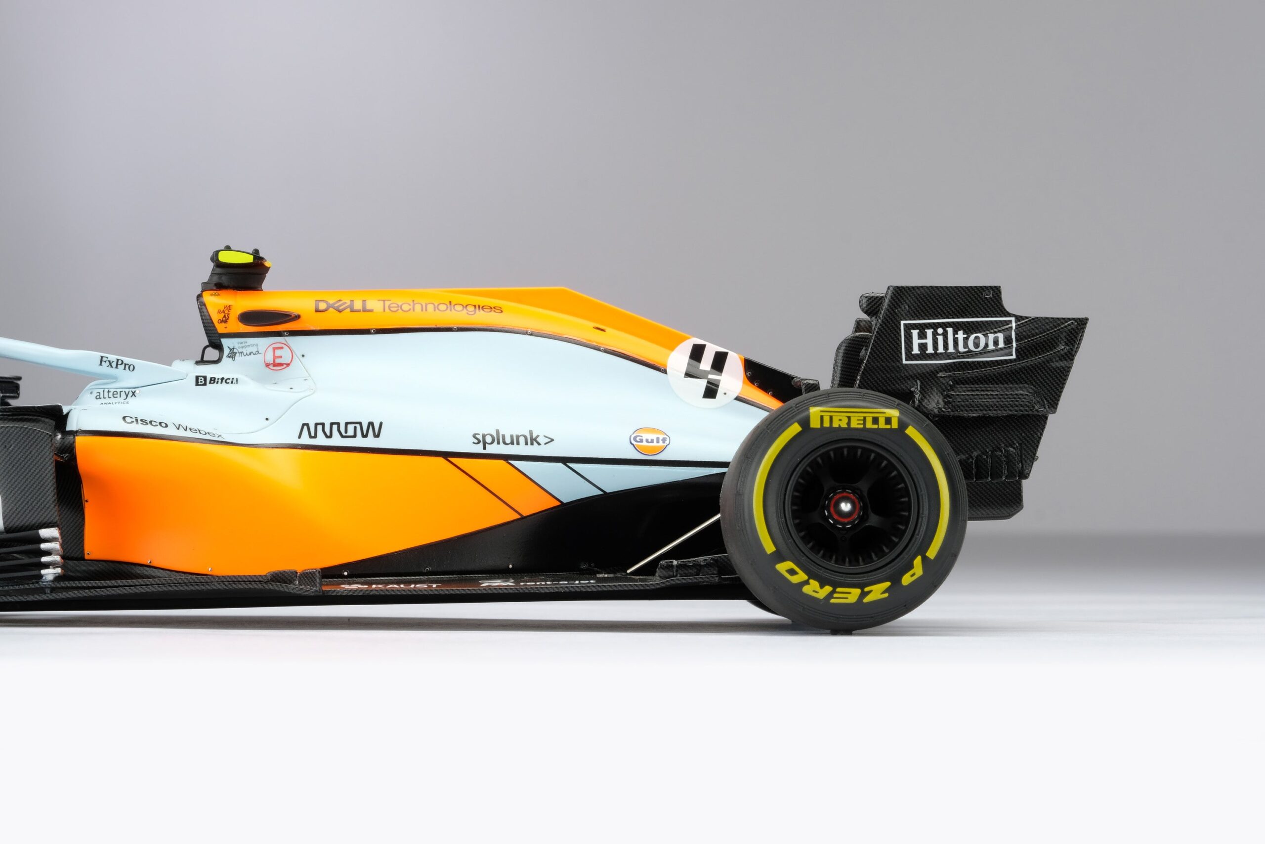 Amalgam McLaren MCL35M 2021 Monaco Grand Prix - Hellblau/Orange | 1:18 - Image 34