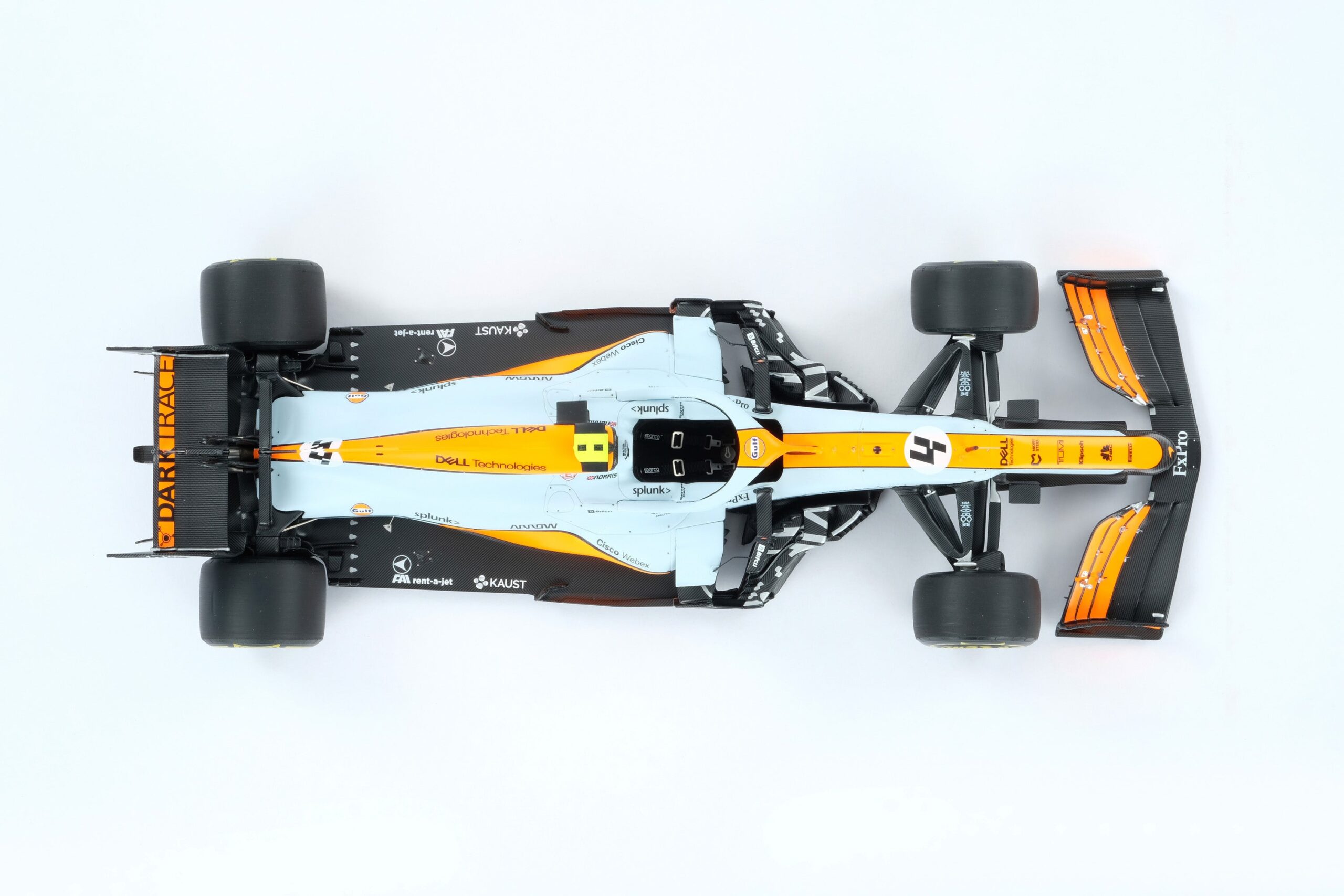Amalgam McLaren MCL35M 2021 Monaco Grand Prix - Hellblau/Orange | 1:18 - Image 41