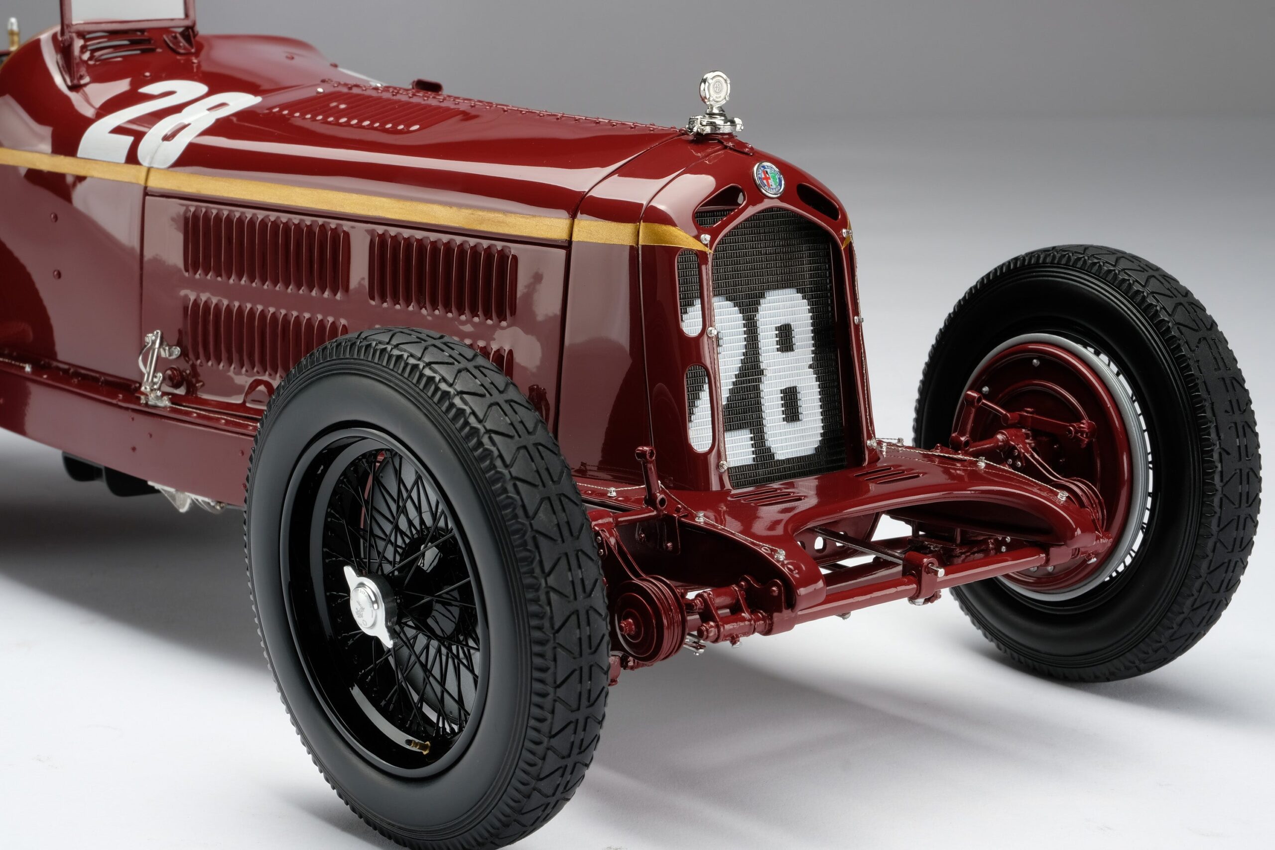 Amalgam Alfa Romeo 8C 2300 "Monza" 1932 Monaco Grand Prix Winner - Tazio Nuvolari - Rot | 1:8 - 画像7