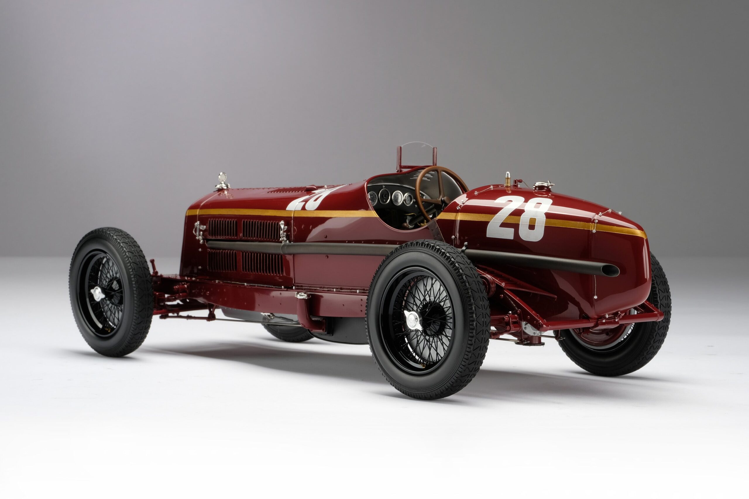 Amalgam Alfa Romeo 8C 2300 "Monza" 1932 Monaco Grand Prix Winner - Tazio Nuvolari - Rot | 1:8 - 画像24